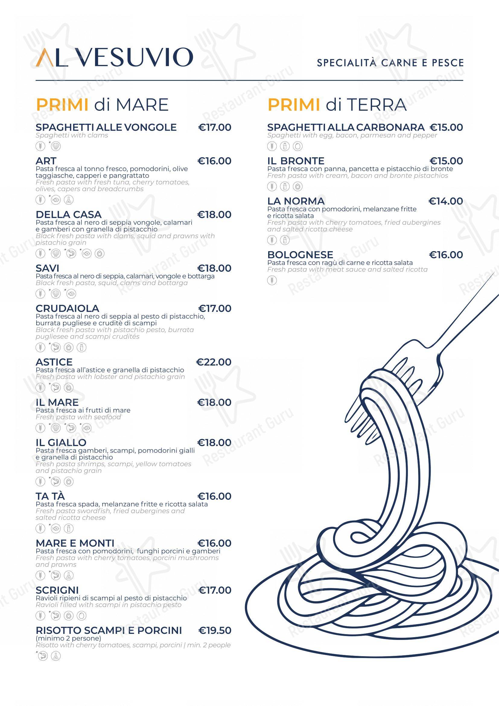 Vesuviosesto dal 1961 in Sesto San Giovanni - Menu bar