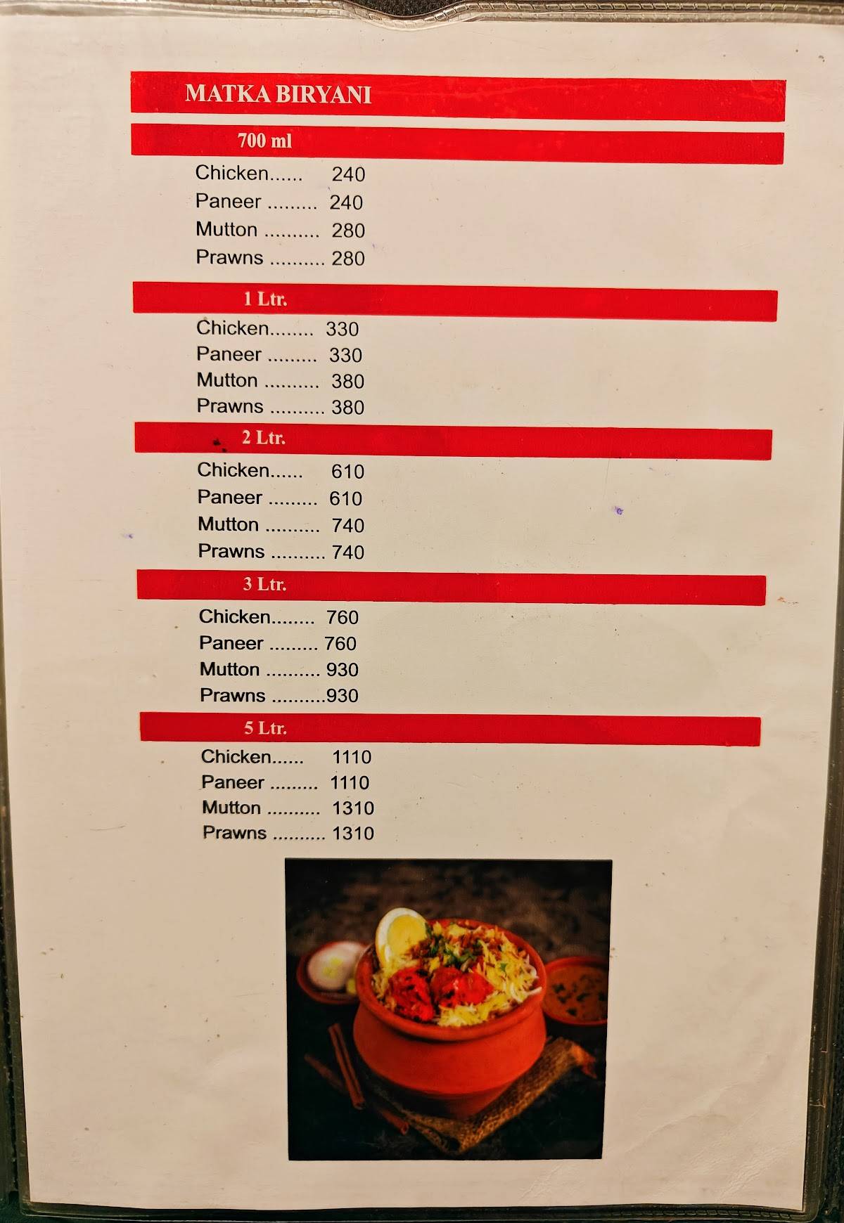 David's​ Restaurant menu
