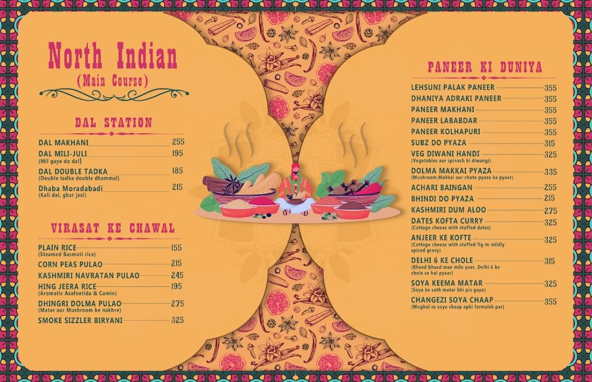 Virasat menu