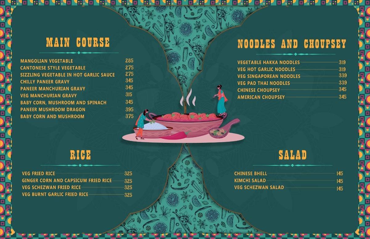 Virasat menu
