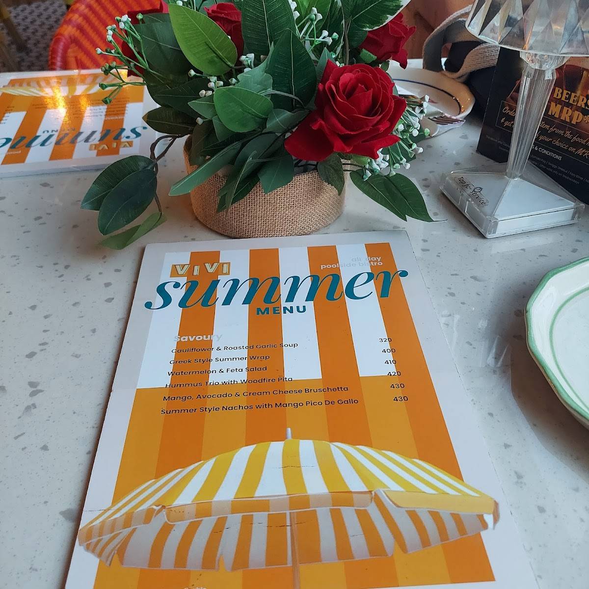 Vivi All Day Bistro menu