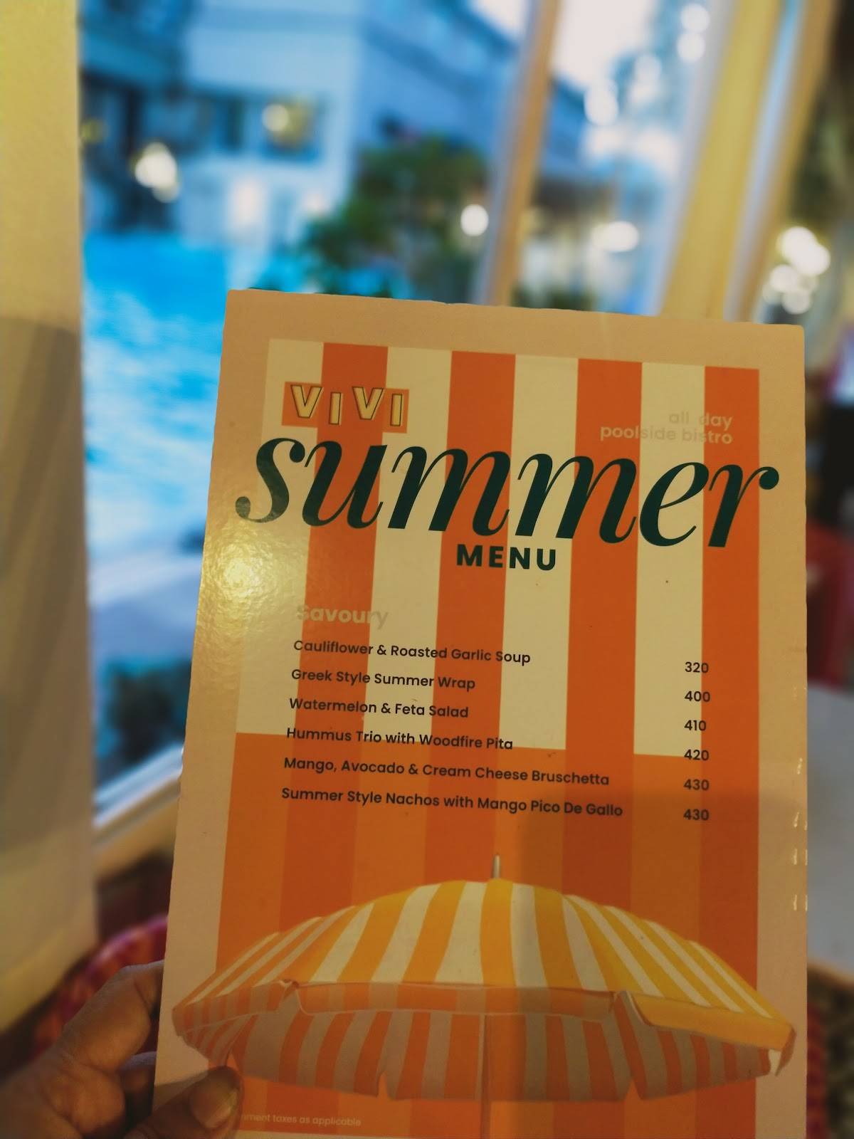 Vivi All Day Bistro menu