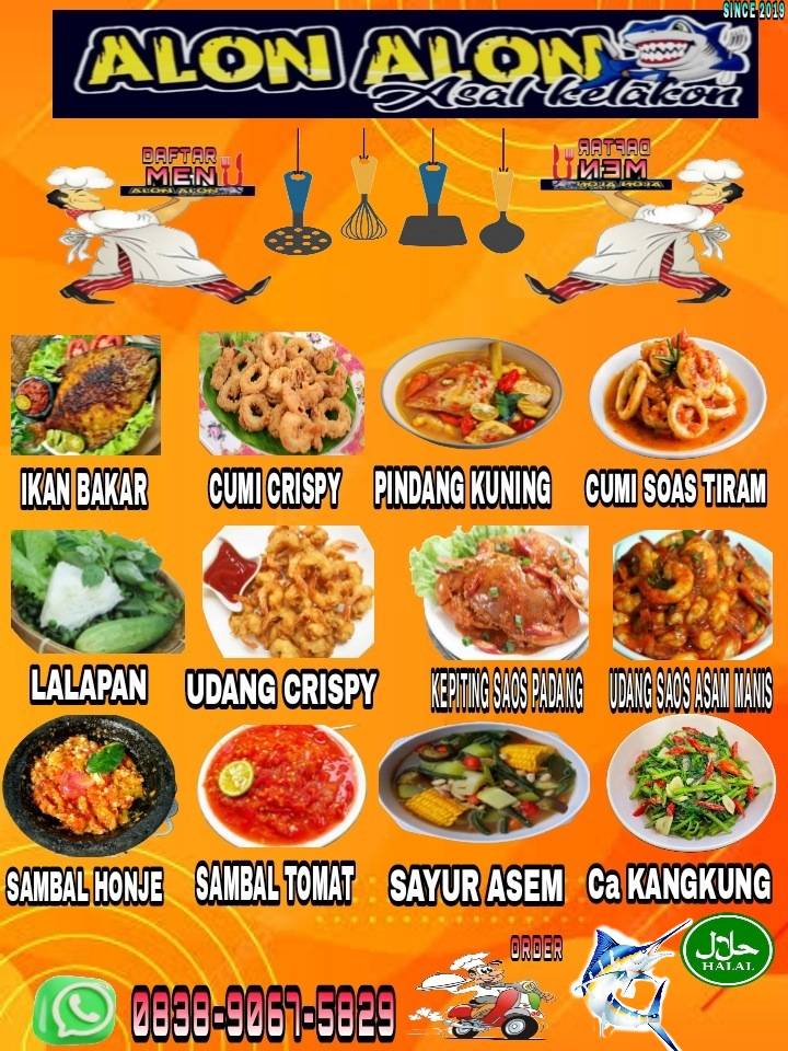 Menu at WARUNG ALON-ALON ASAL KELAKON restaurant, Teluk