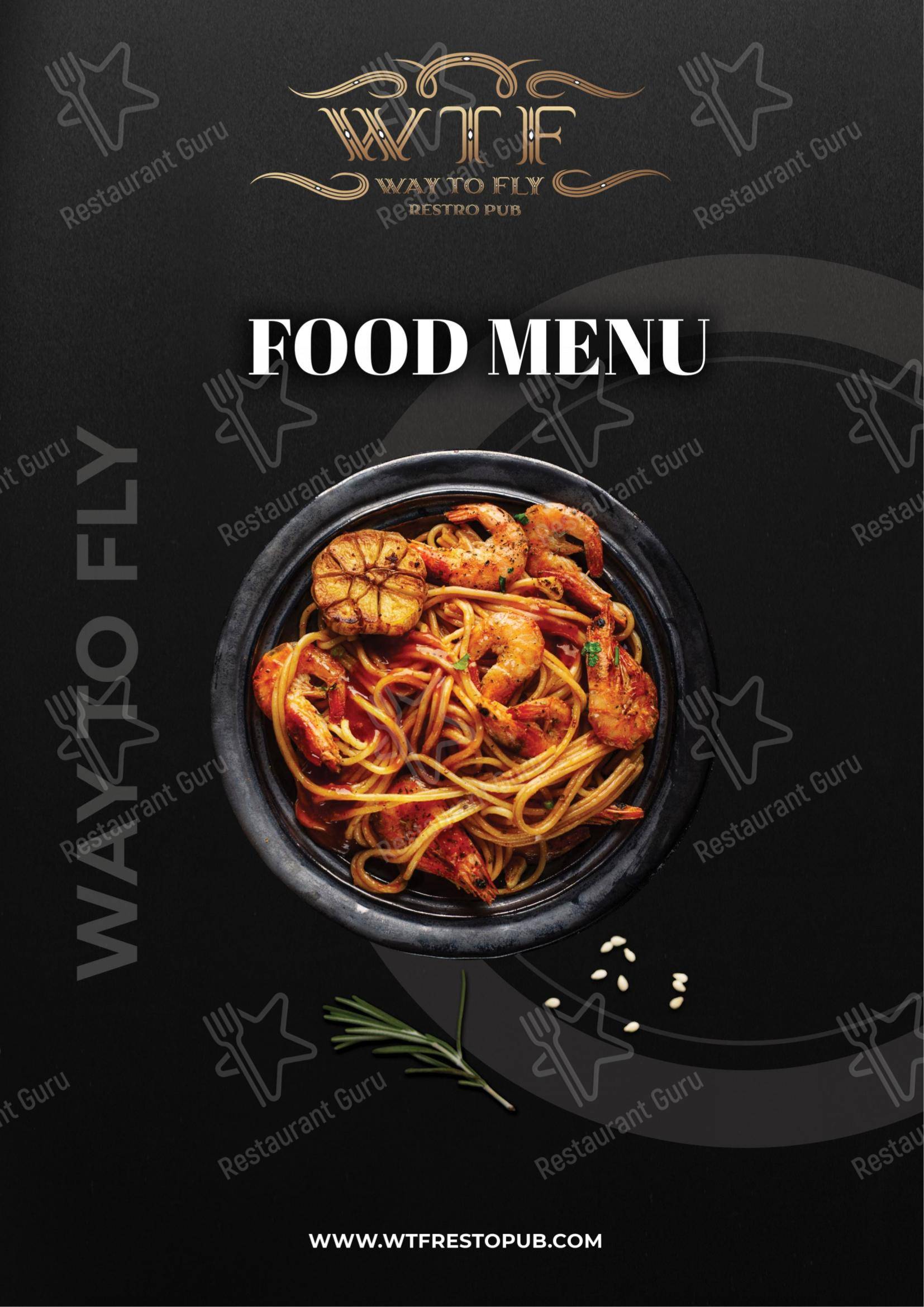 Way To Fly Restopub Pubs near me in Pondicherry Dance Floor DJ Nights Best Nightlife in Pondicherry Nightclub - Menu