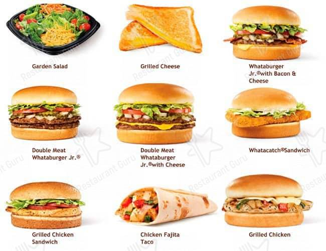 Whataburger menu