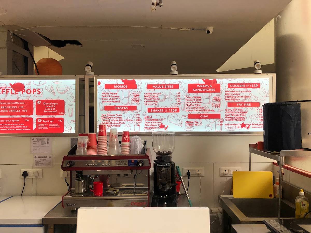 Wheelys Cafe Raheja Mall menu