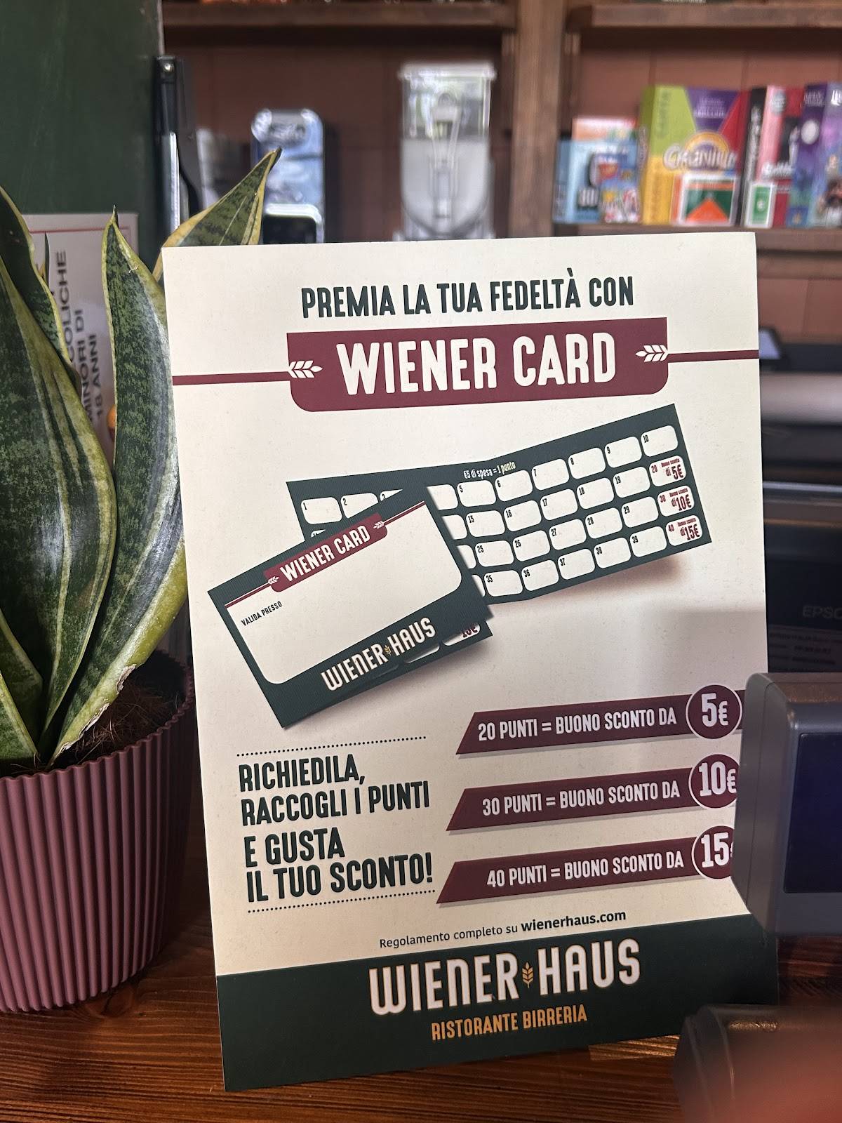 Menu di Wiener Haus Como 