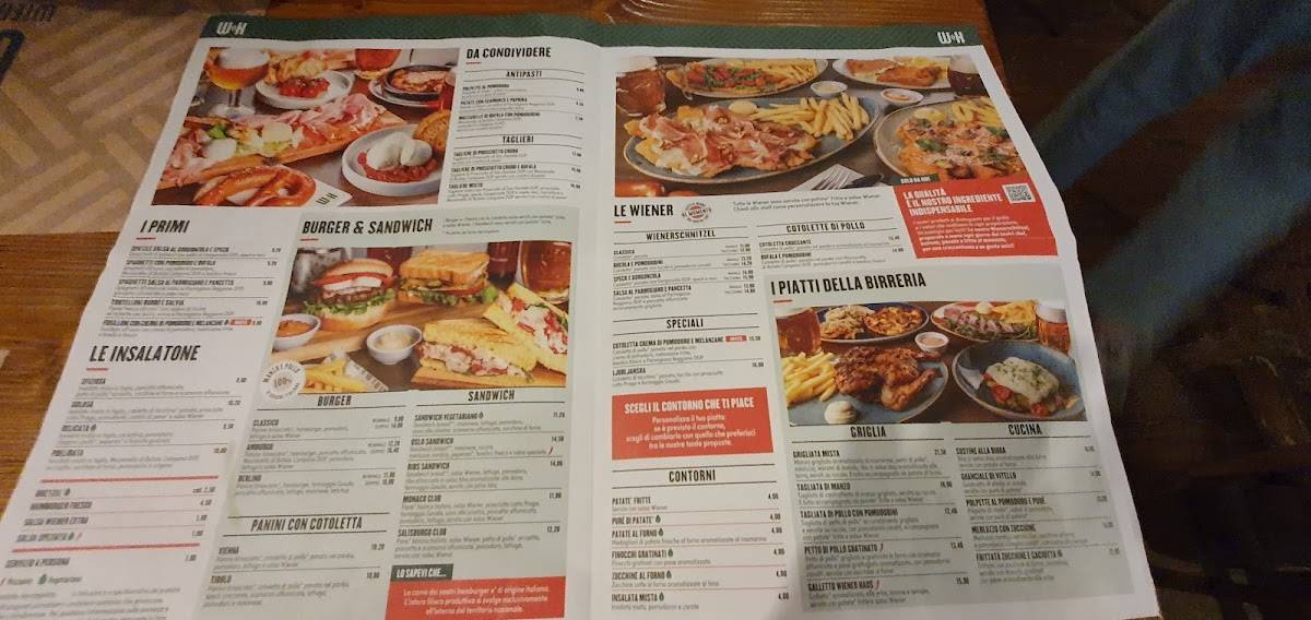 Menu di Wiener Haus Como 
