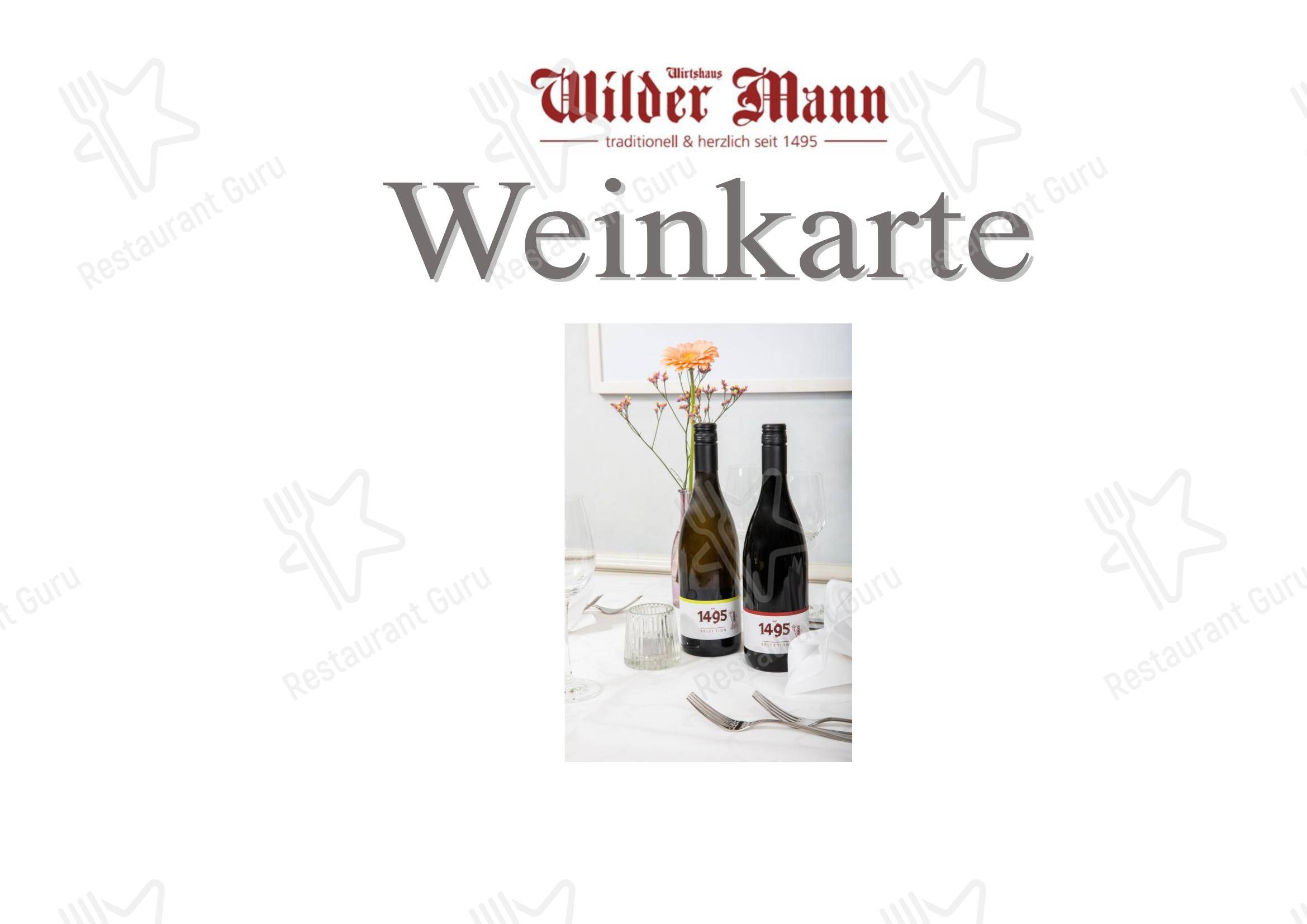 Menu di Wilder Mann Sursee AG - Menu bar