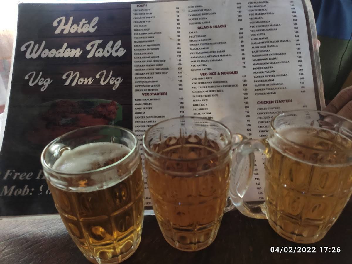 Wooden Table Restaurant menu