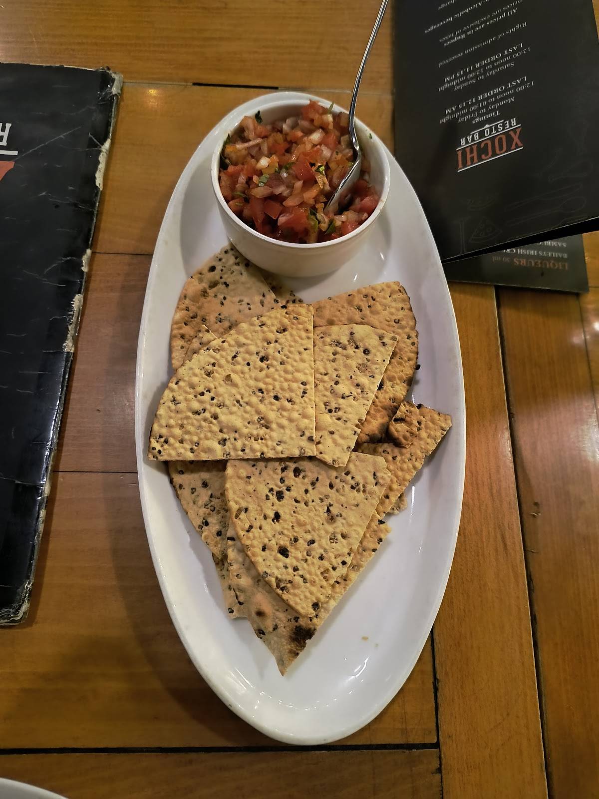 XOCHI Bar and Kitchen menu