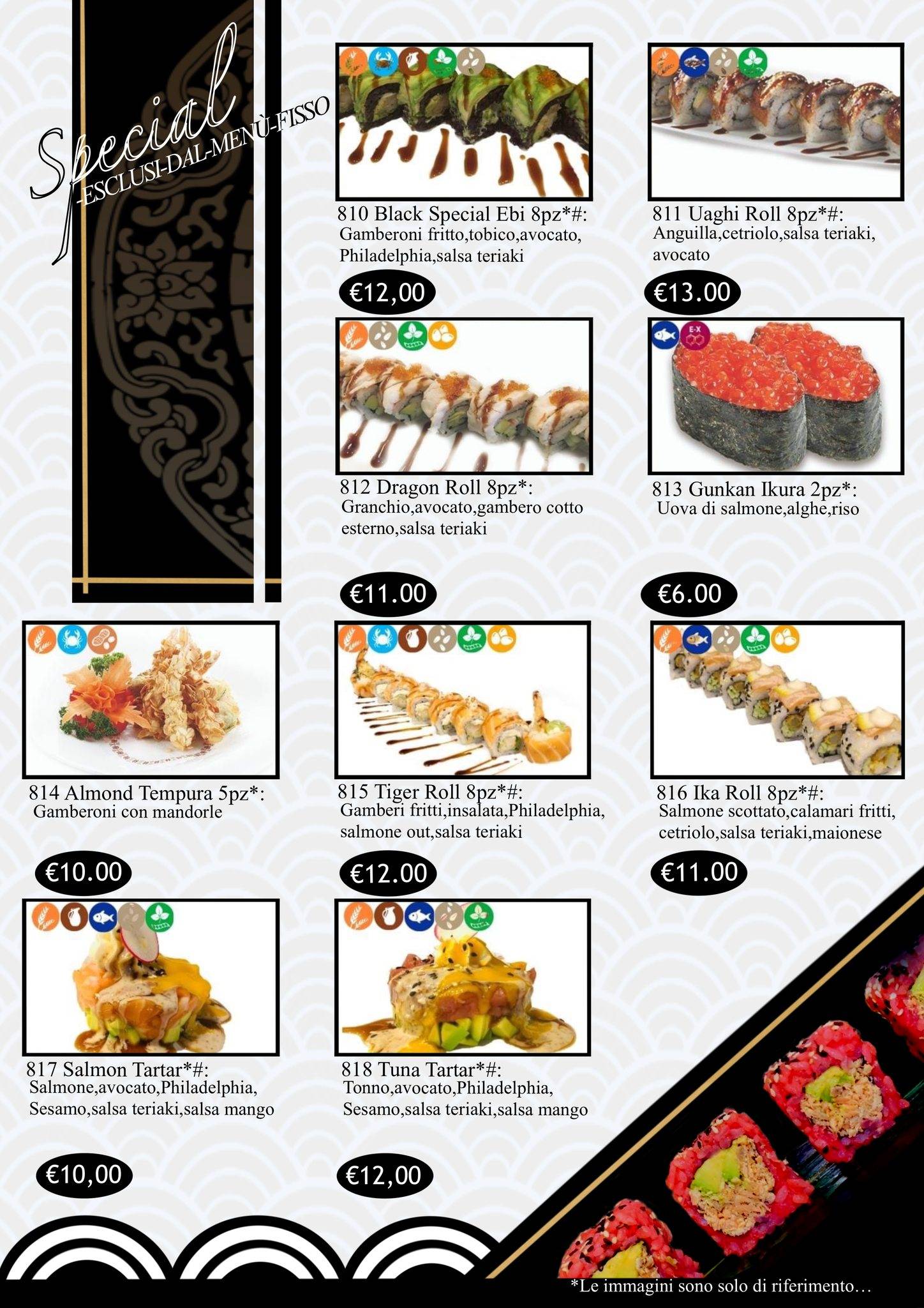 Menu di Yujo Ristorante Giapponese 