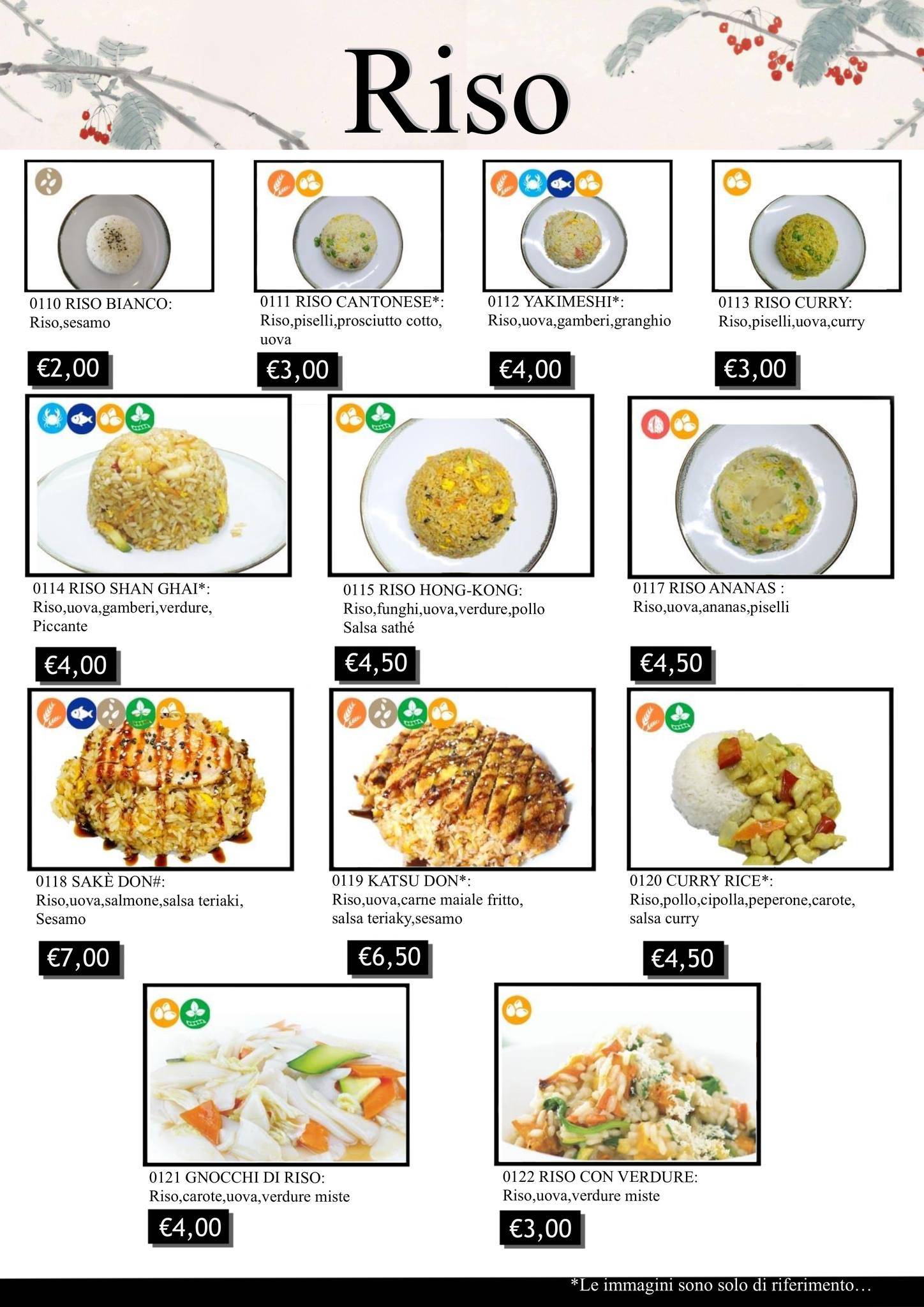 Menu di Yujo Ristorante Giapponese 