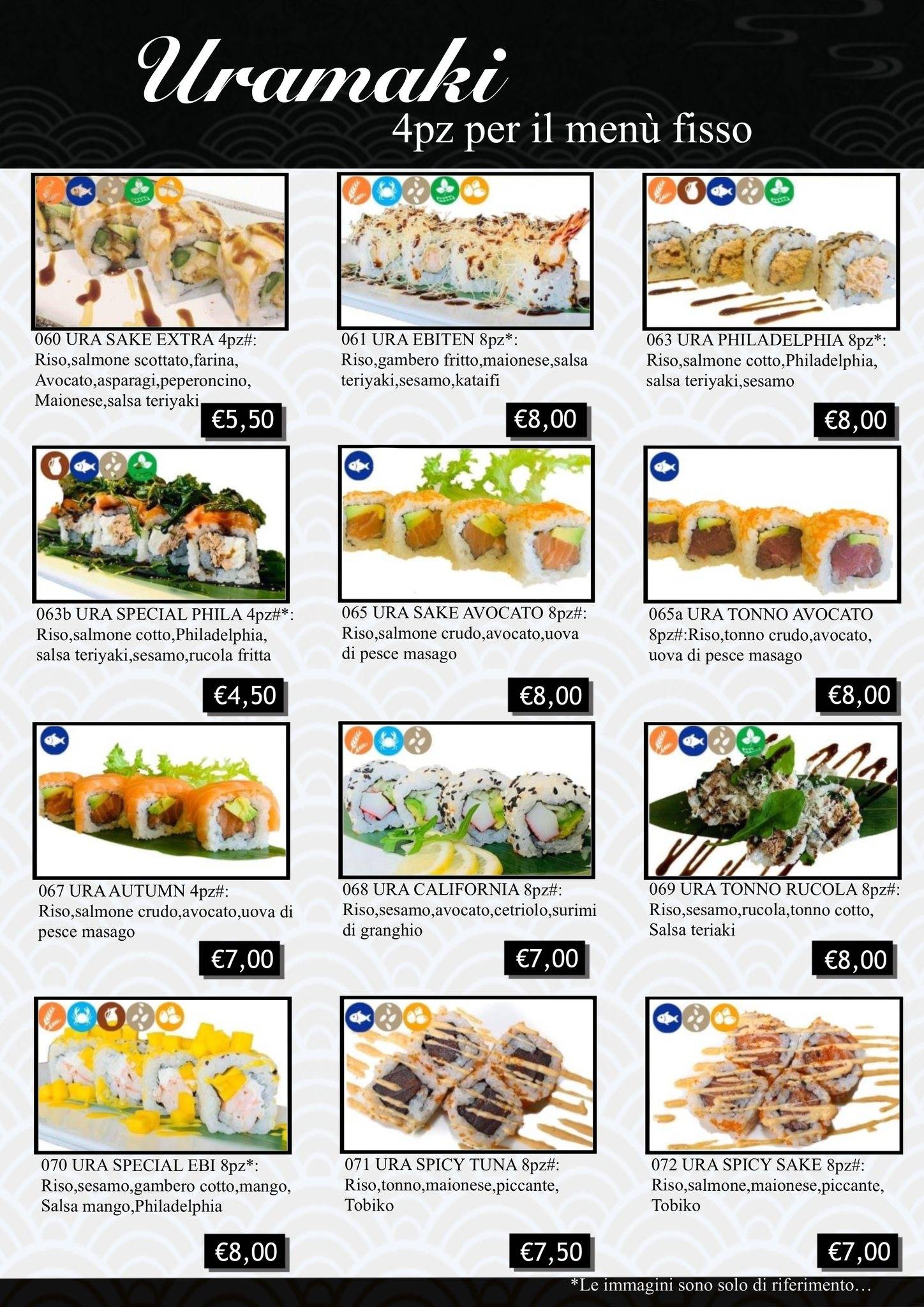 Menu di Yujo Ristorante Giapponese 