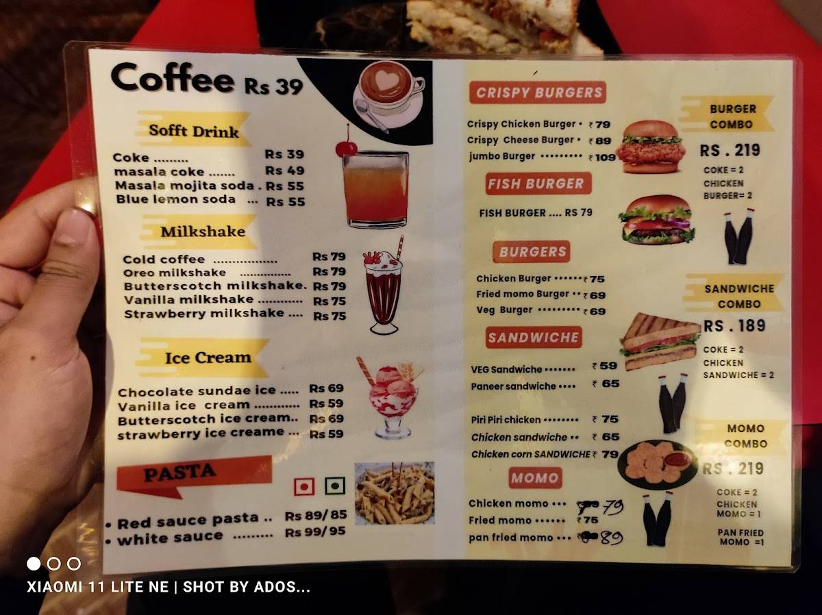 ZERO CAFE menu