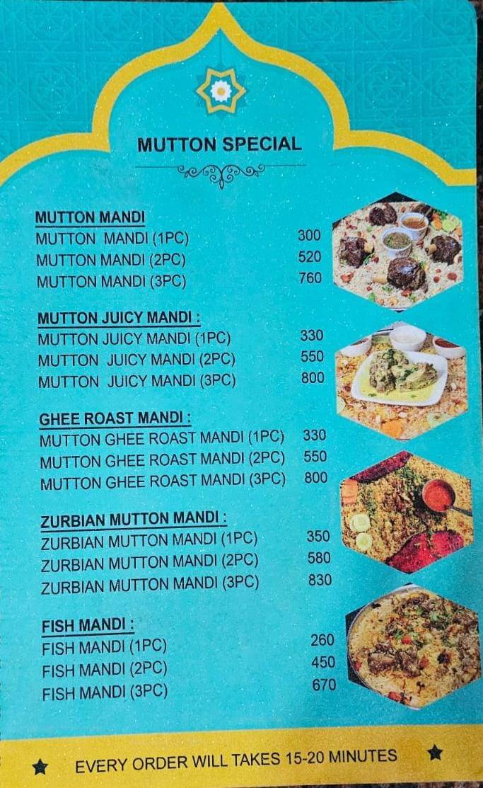 Zaiqa Food Court - Godavarikhani City menu