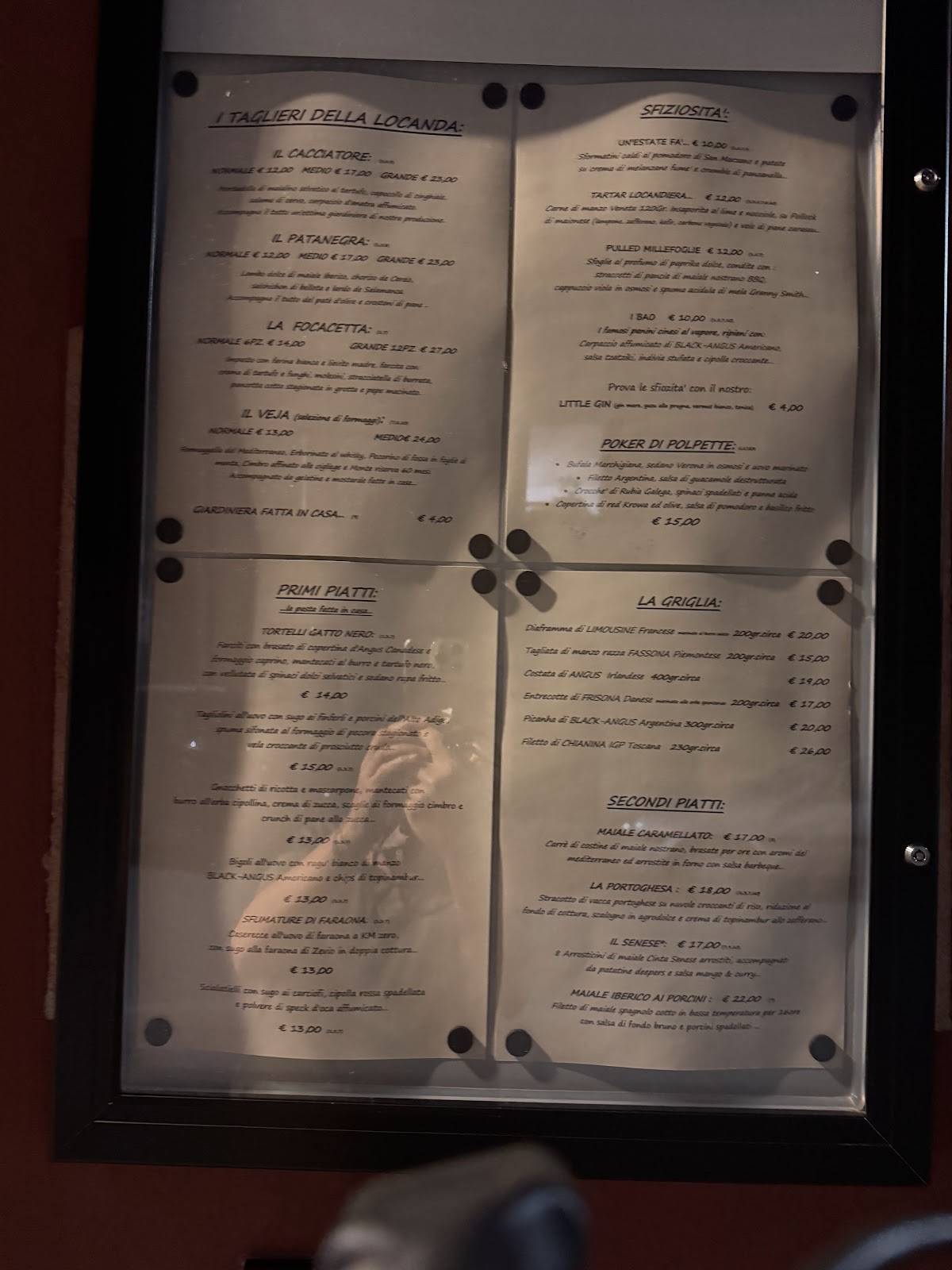 Menu di Locanda del Gatto Nero GRIGLIA & CUCINA 