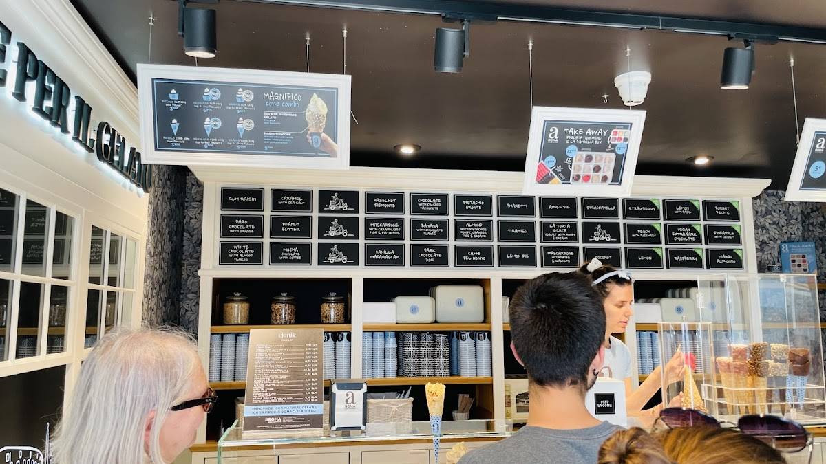 Menu di aROMA gelato experience Boutique Split Mihovilova 