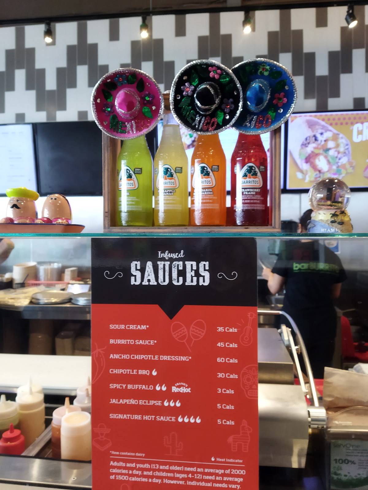 Menu de barBURRITO