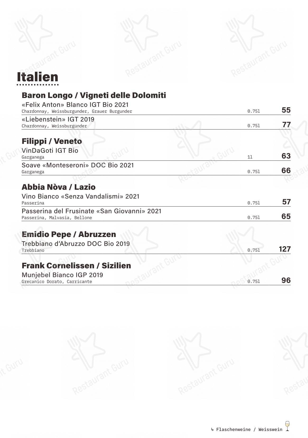 Menu bar per basso in Basilea