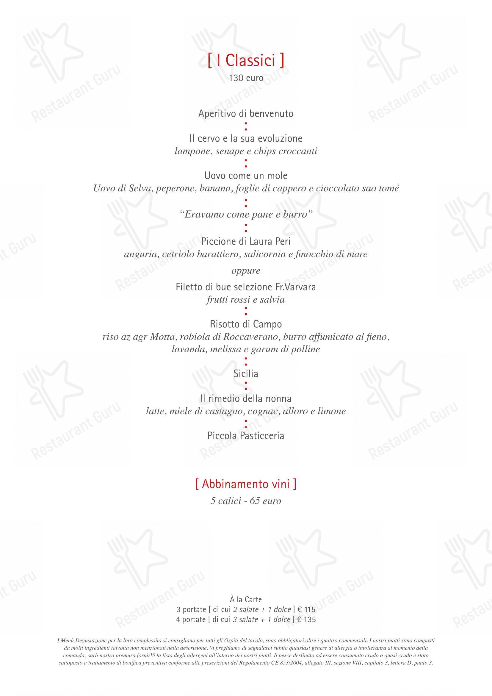 Menu bar per Bu:r in Milano