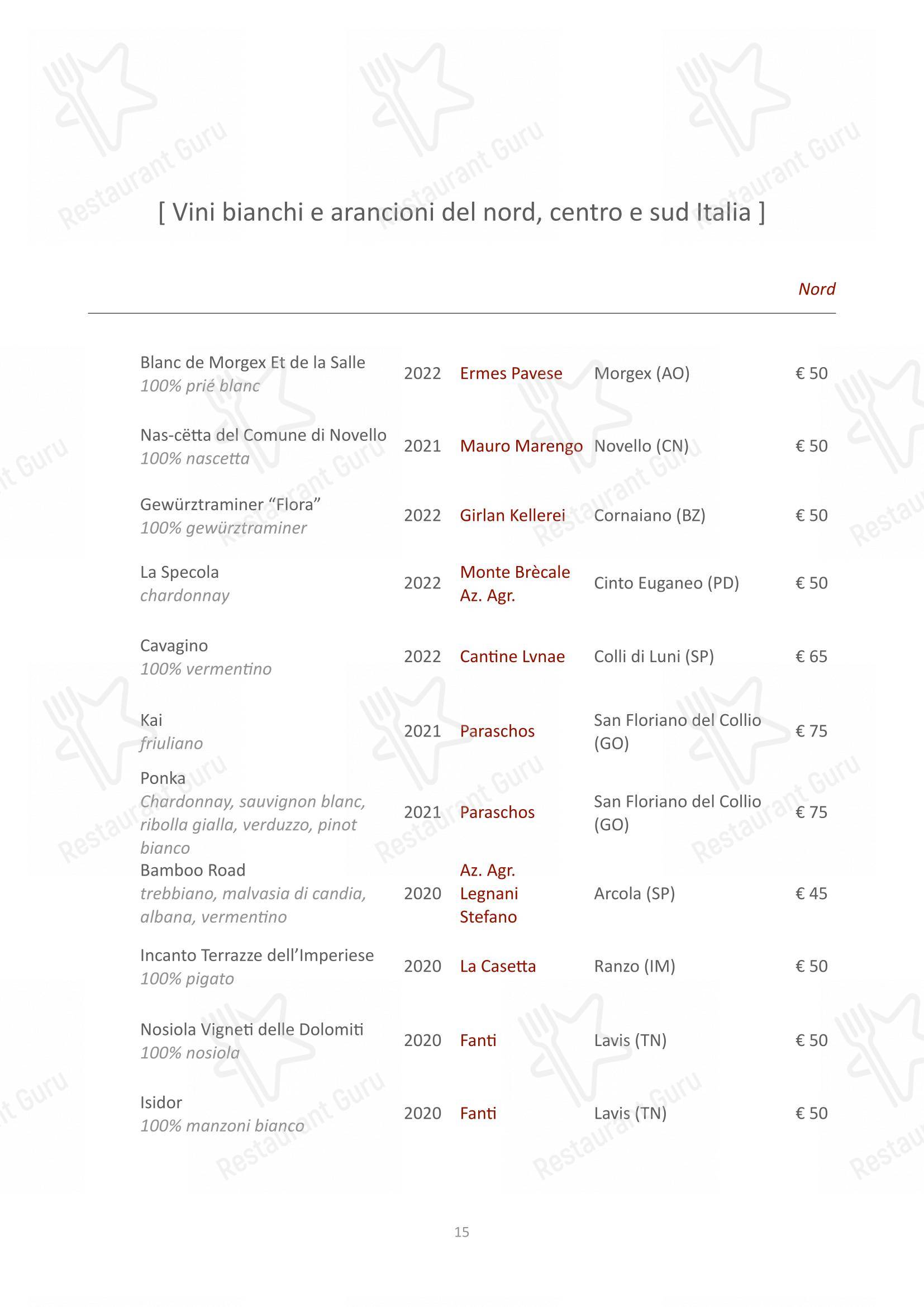 菜单 per Bu:r in Milano