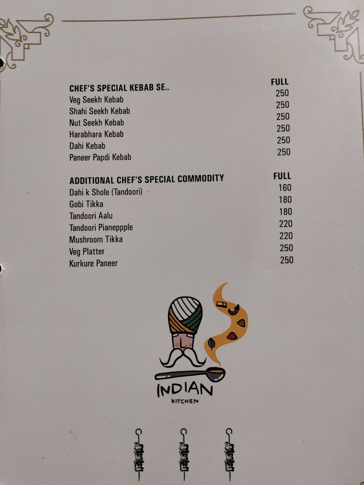 chef’s choice menu