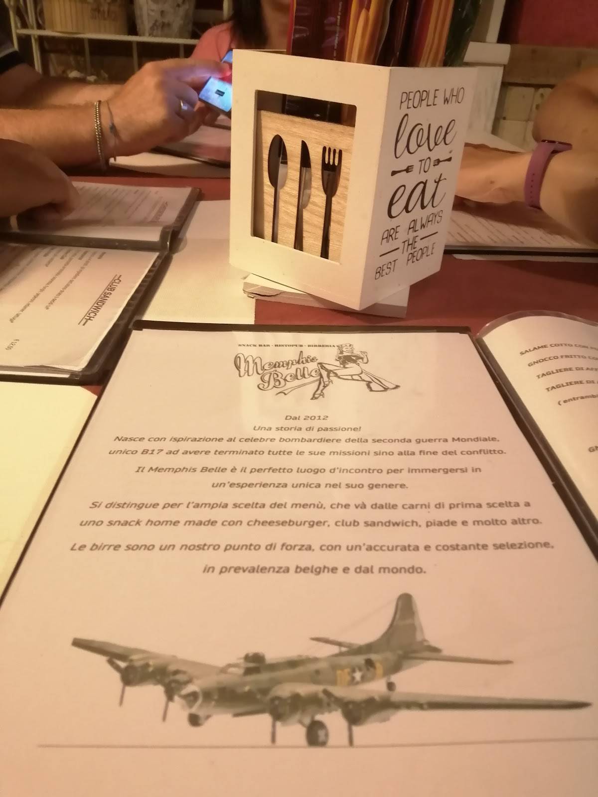 Menu di memphis belle 