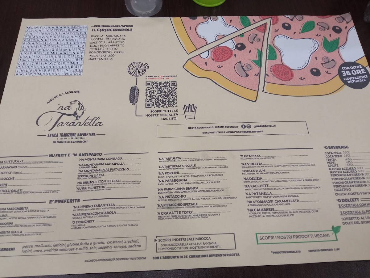 Menu di ' Na Tarantella 