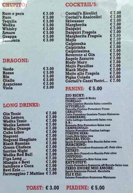 Menu di Plat Du Jour 