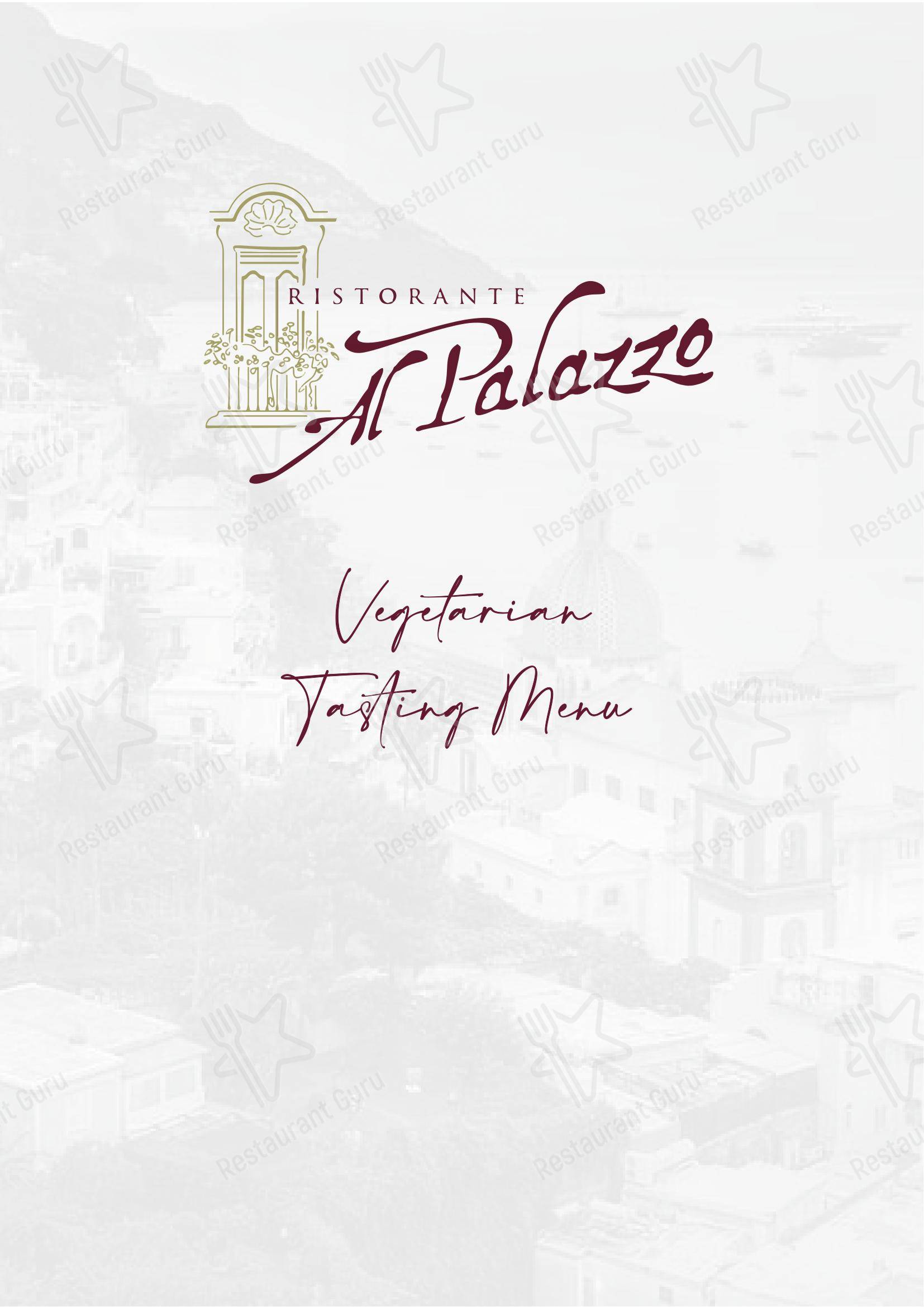 菜单 per Al Palazzo in Positano