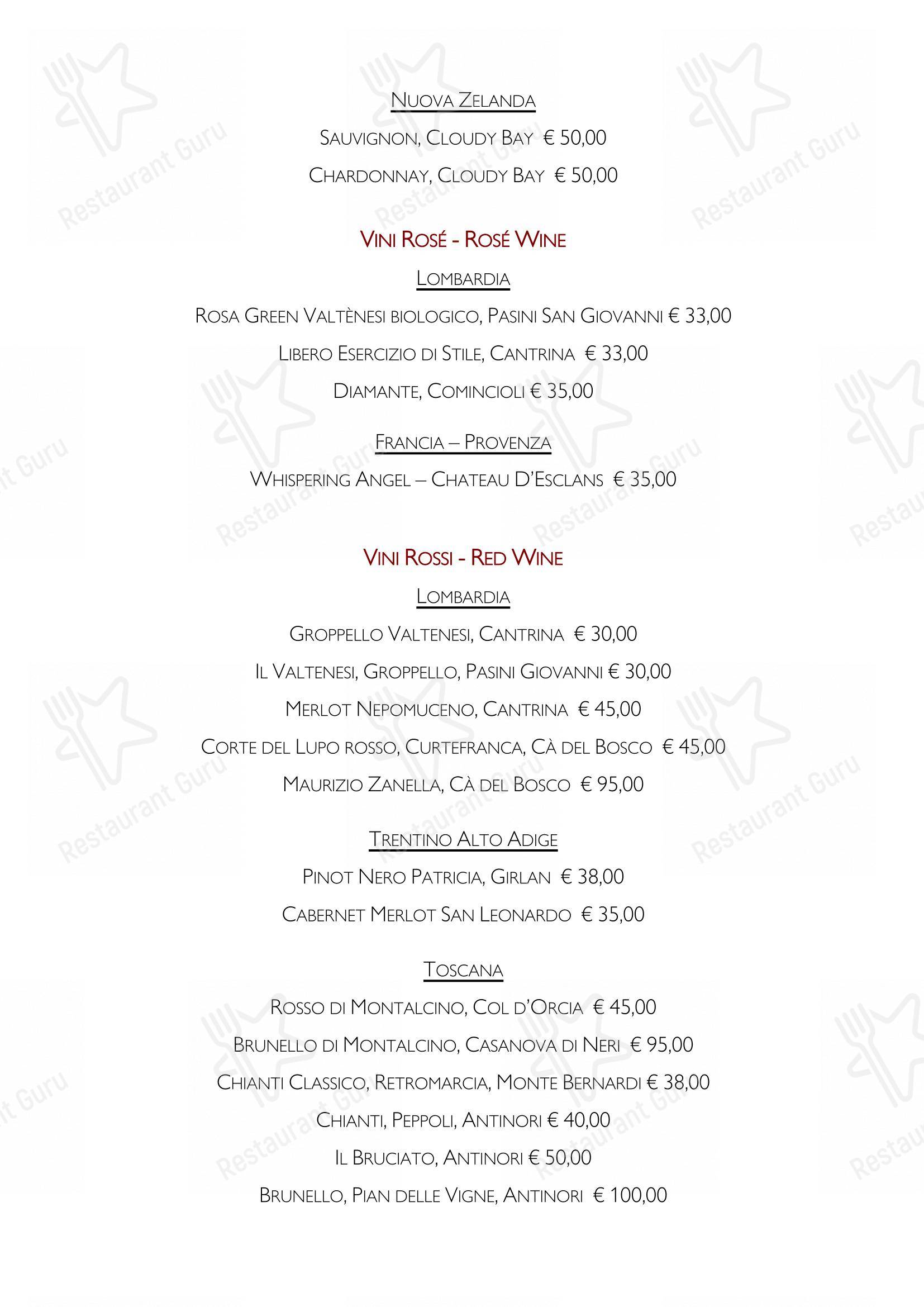 Bar Italia 1920 - Salò in Salò - Menu