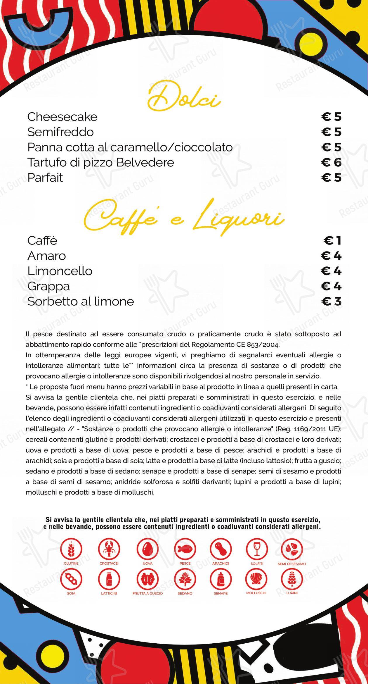 Menu per Barrracuda in Messina