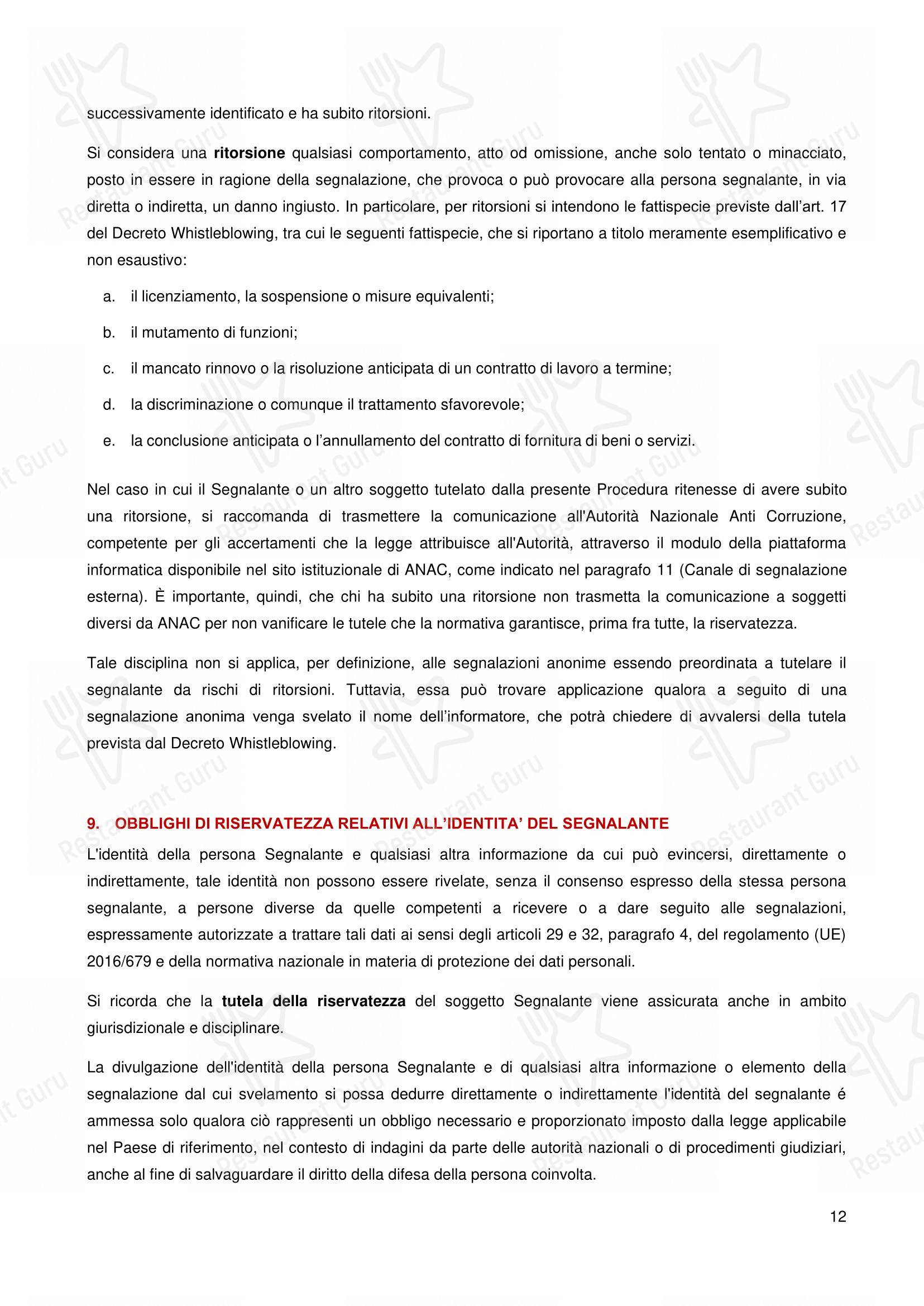 Menu per Crocca - Torino Via Po in Torino