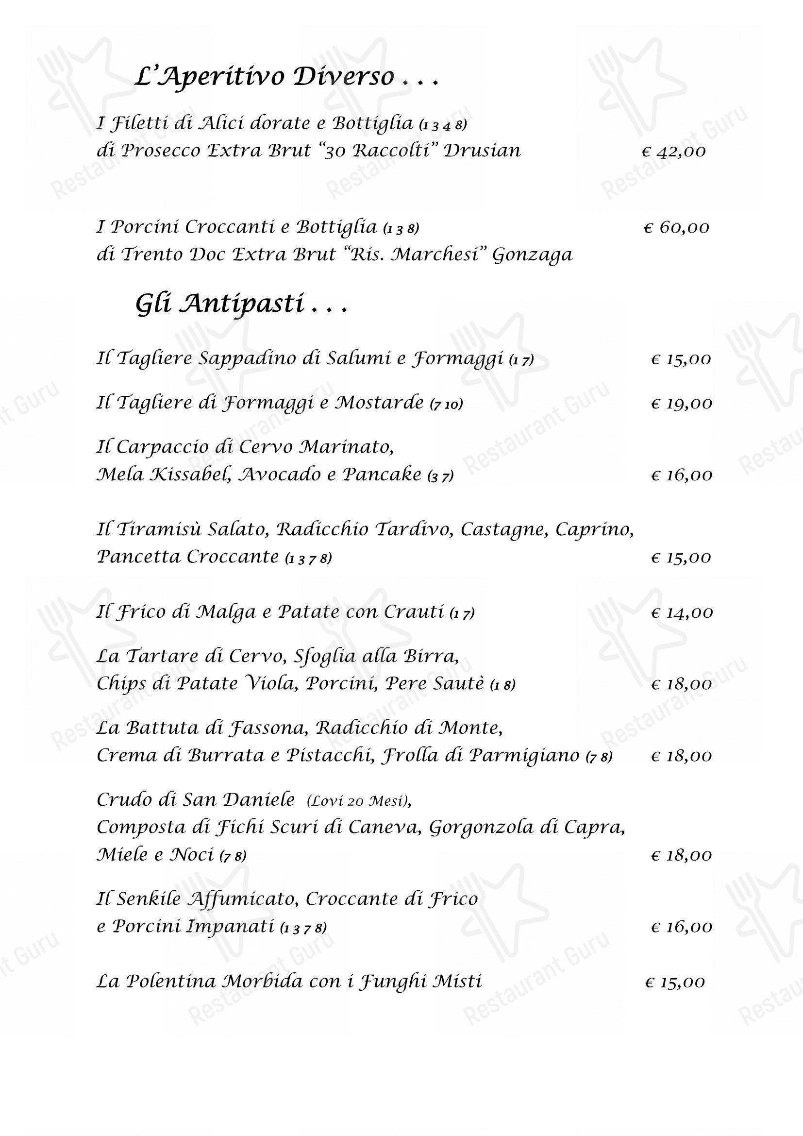 Menu di Edelweiss Stube - Menu
