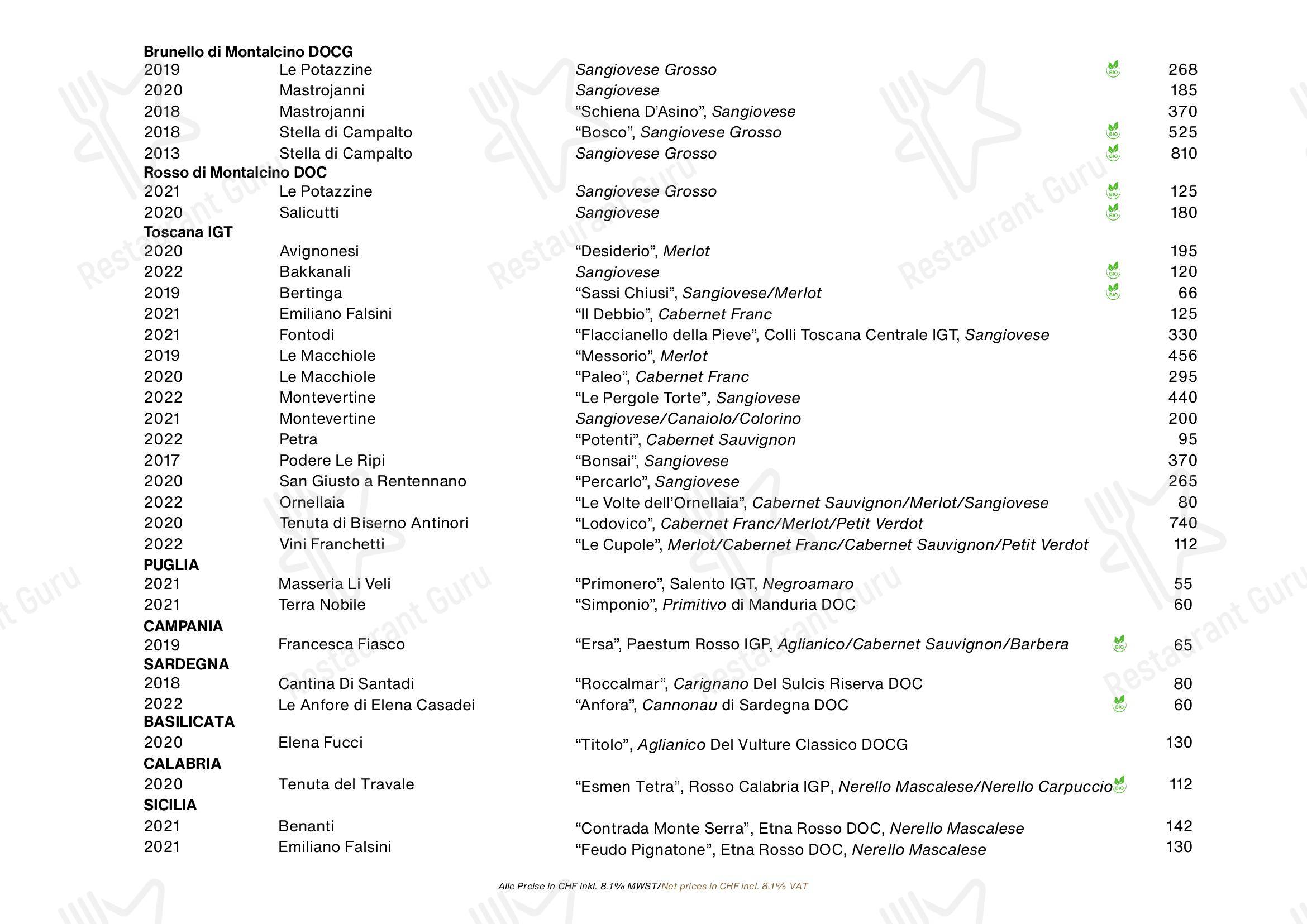 Eden Kitchen & Bar in Zurigo - Крафт меню