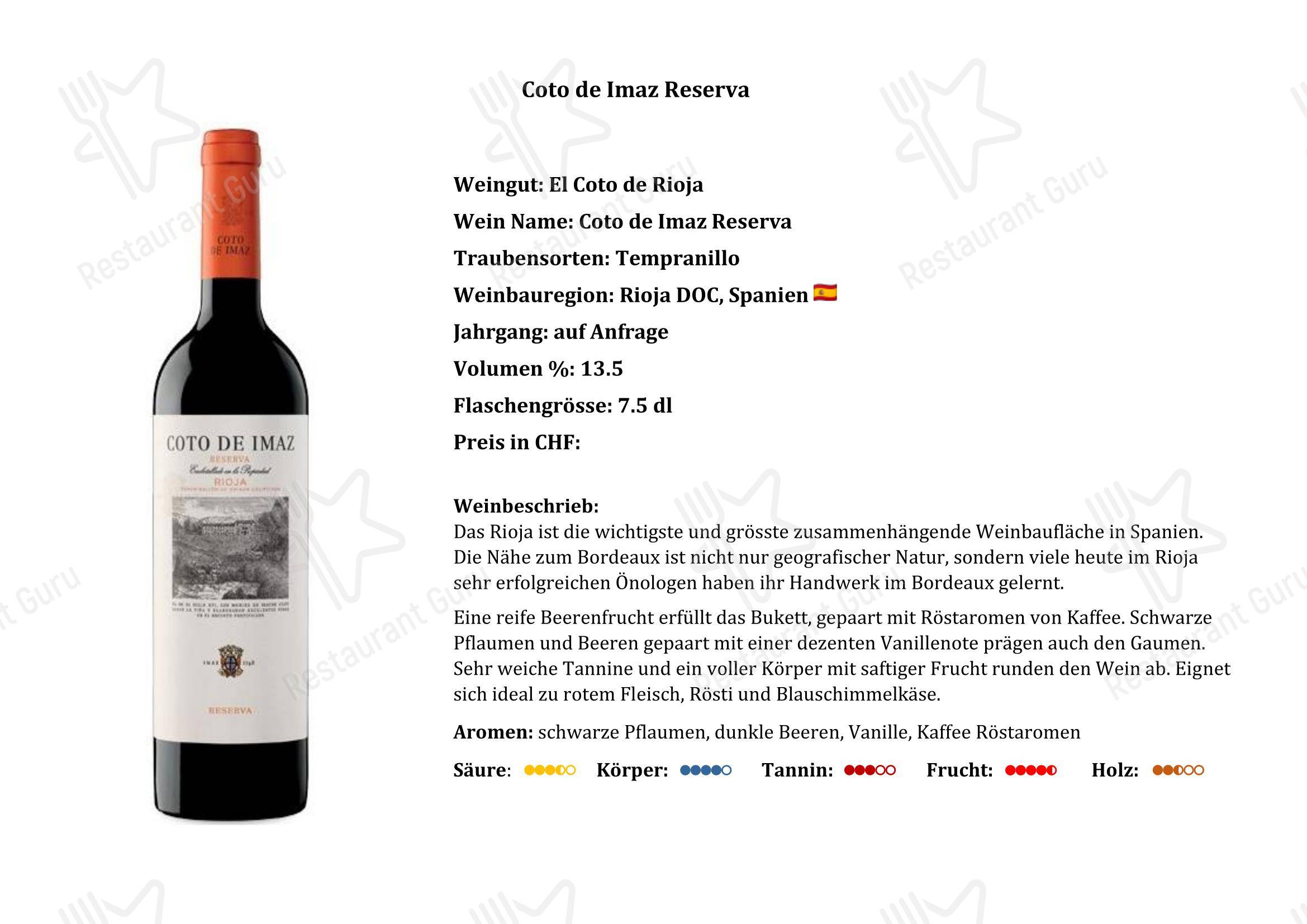 Коктейльная карта per Gasthaus Alp Scheidegg ristorante