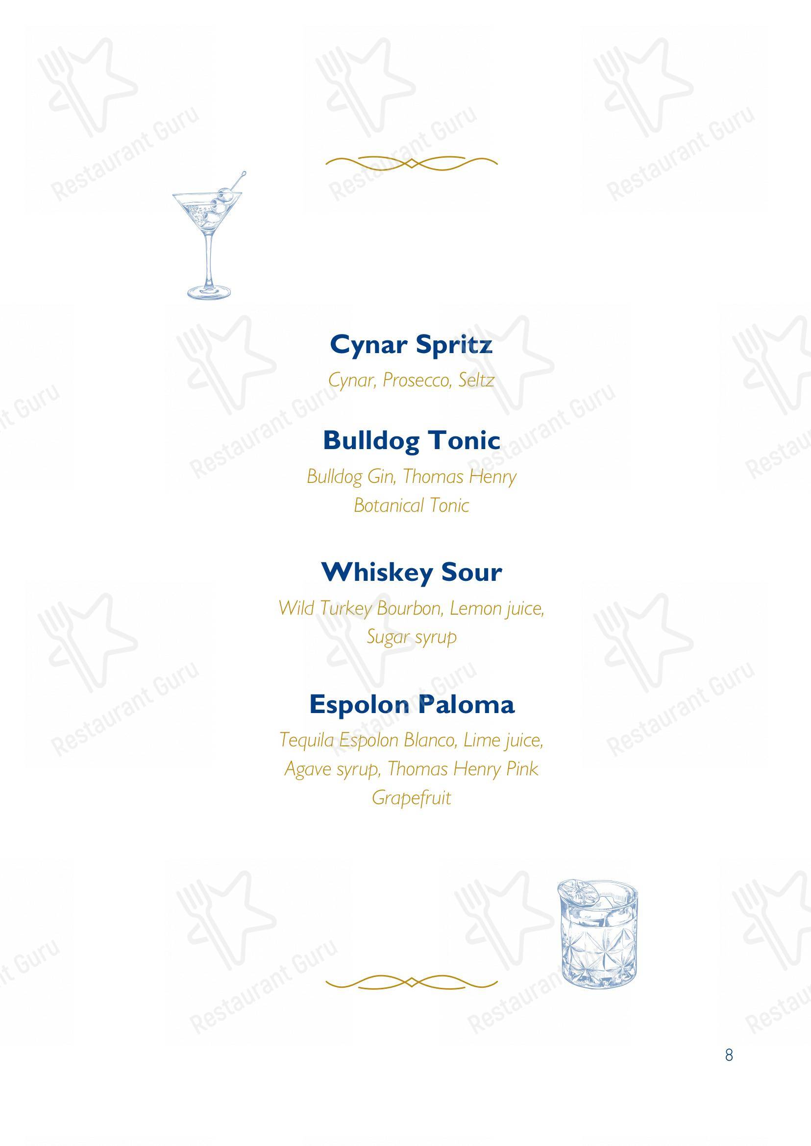 Menu per George pub & bar