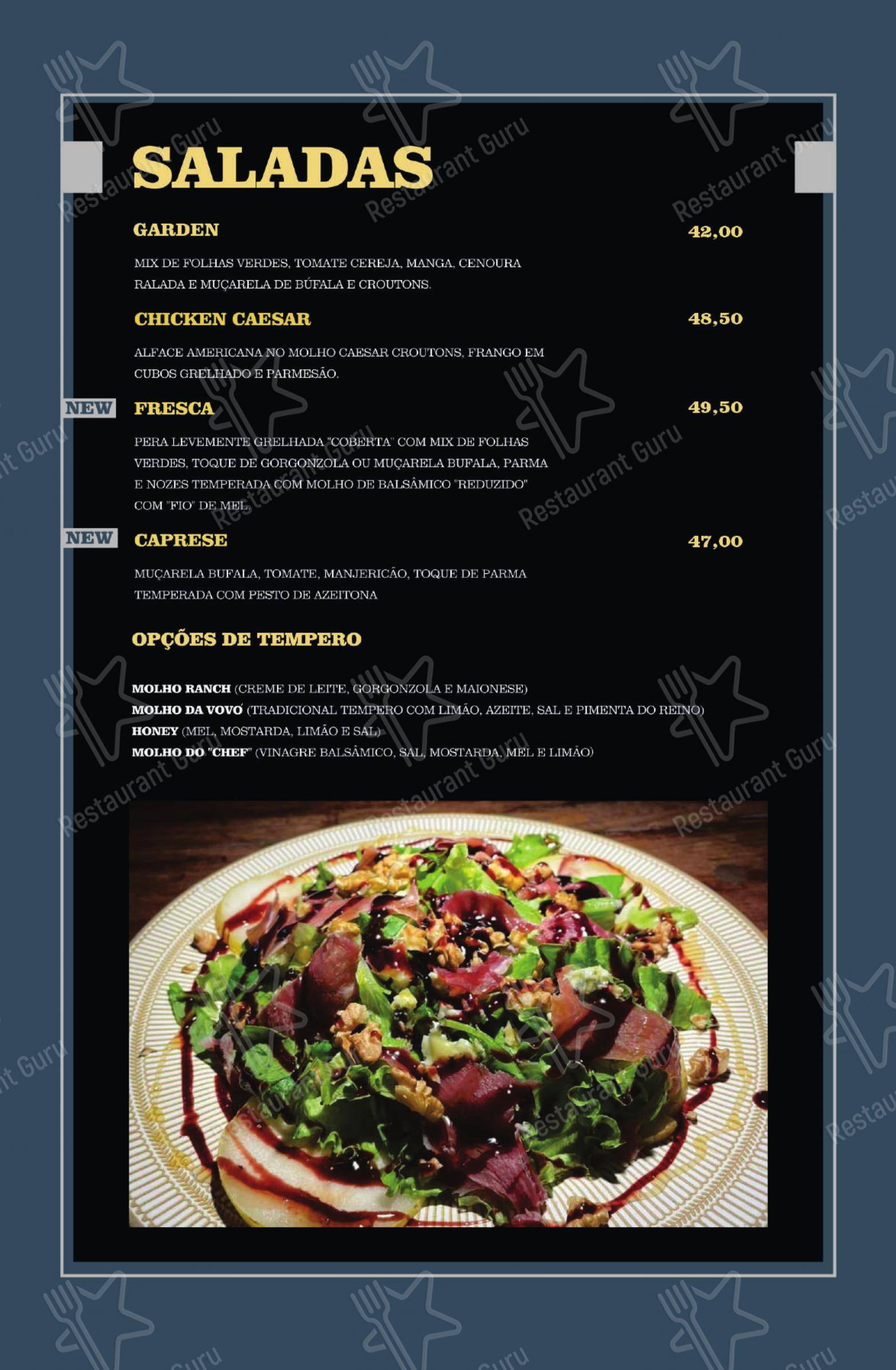 Menu para Hippo Pizza em Assis