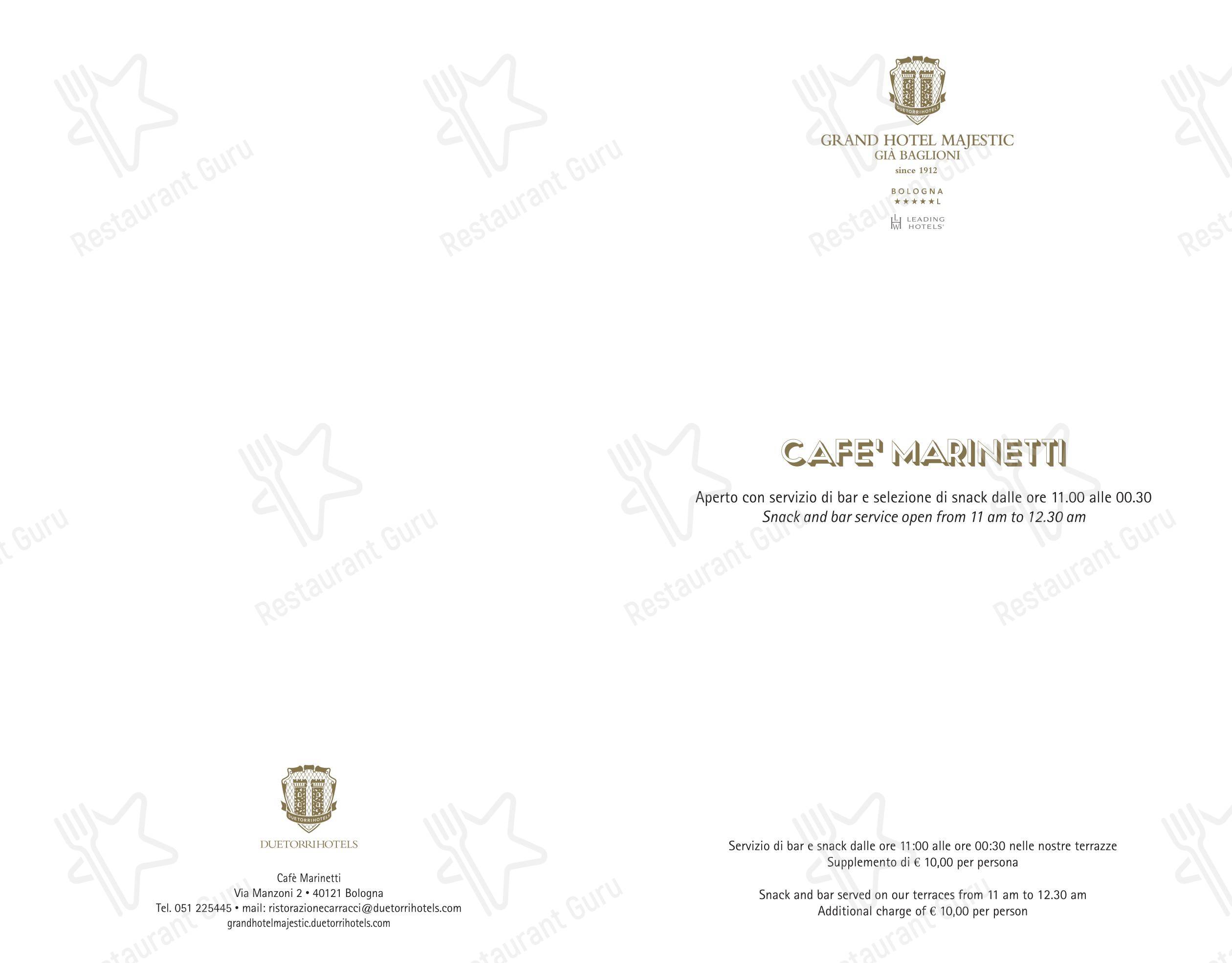 Menu di I Carracci - pasti e bevande