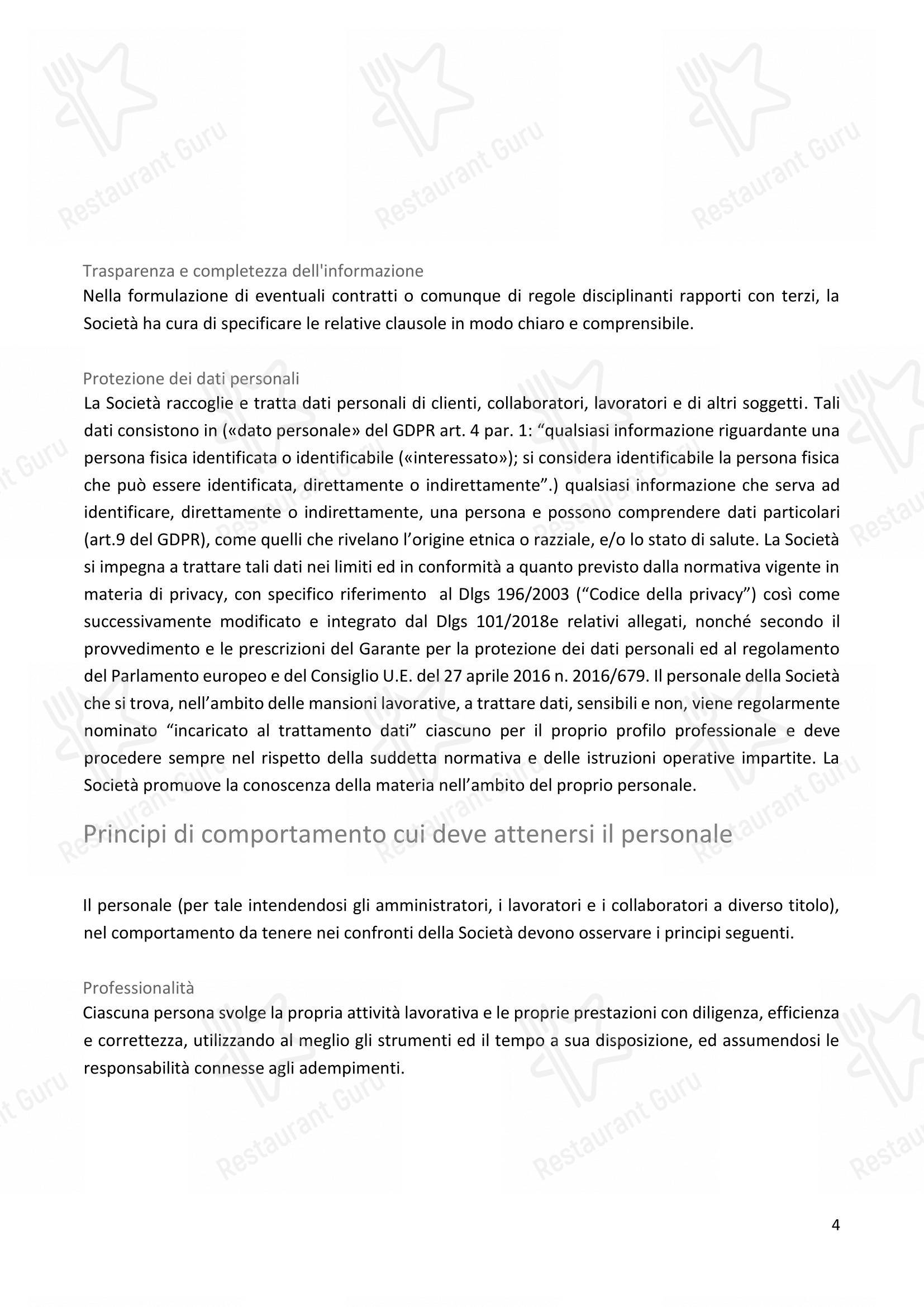 Menu di I Carracci - Takeaway Menu