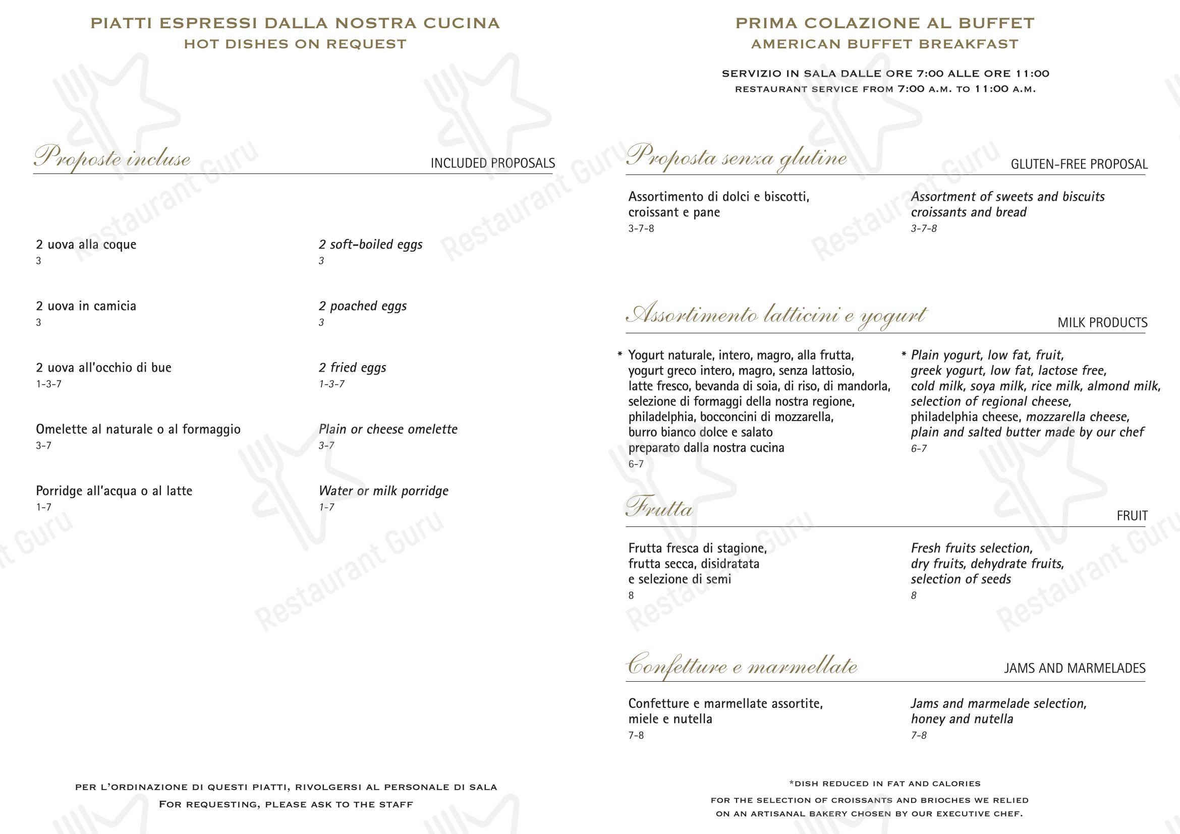 Lunch Menu per I Carracci in Bologna