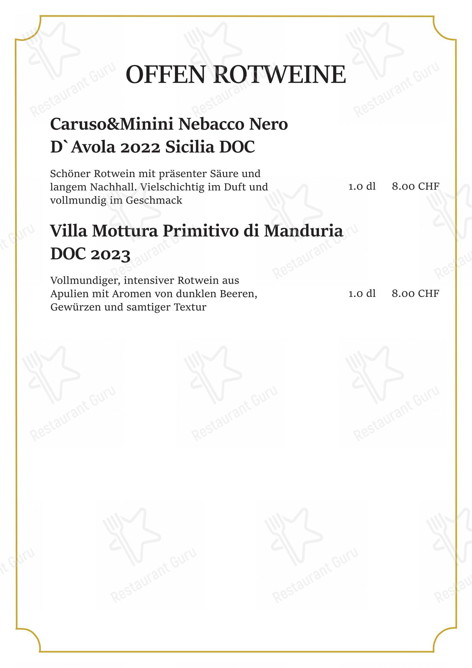 La Bottega da Pina in Kloten - Menu bar