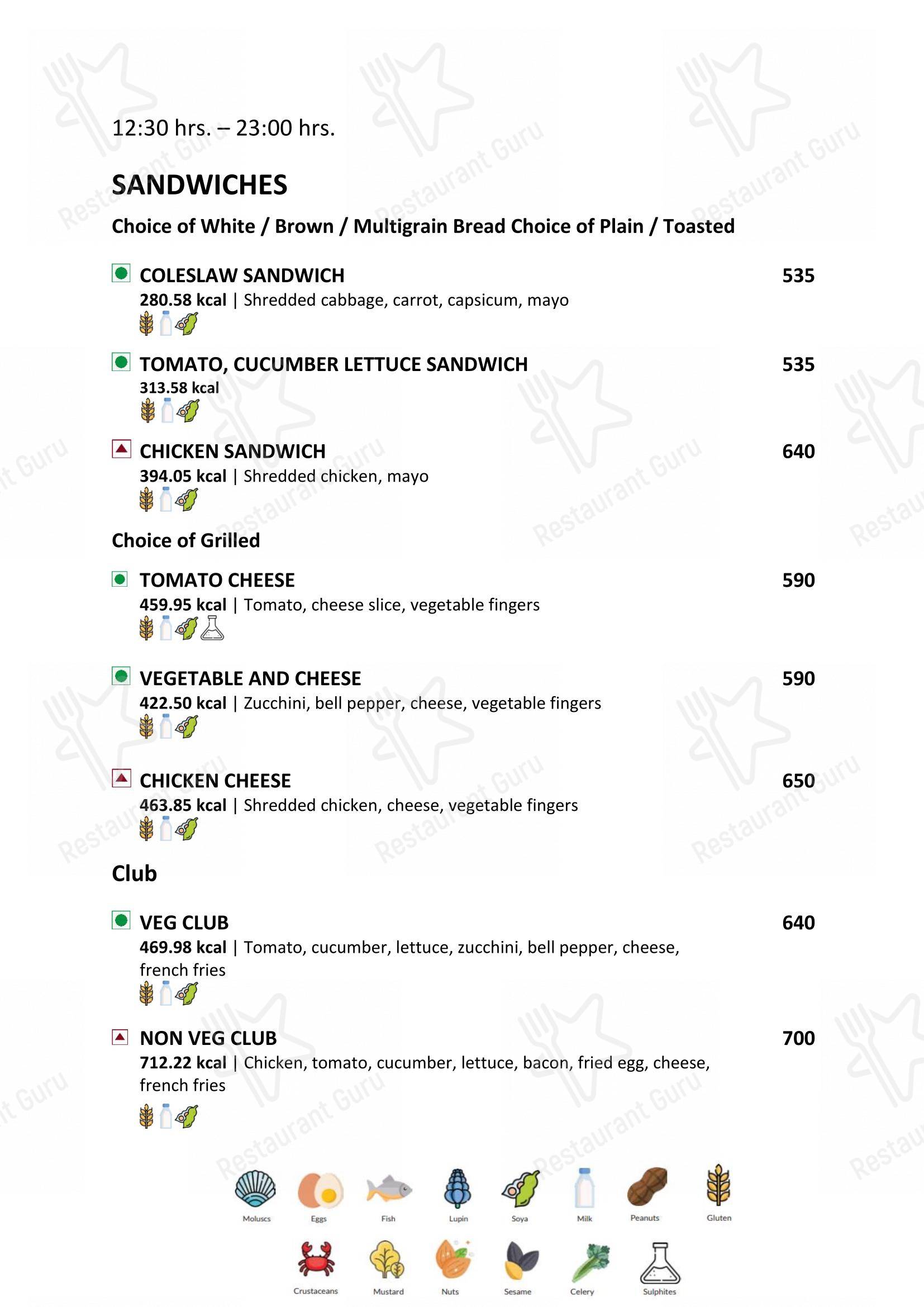 Latitude Restaurant - Vivanta Coimbatore in Coimbatore - Menu