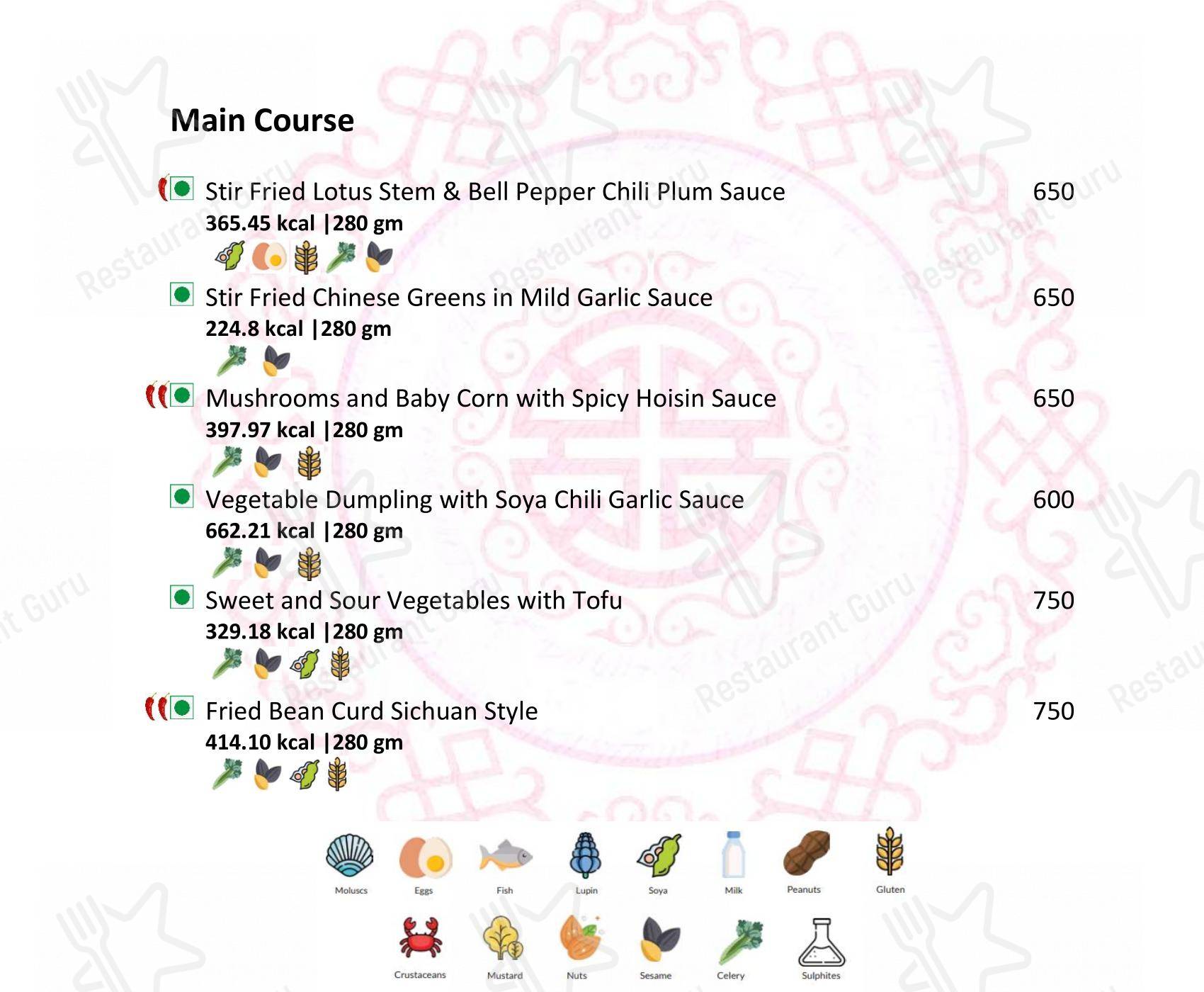 菜单 for Latitude Restaurant - Vivanta Coimbatore in Coimbatore