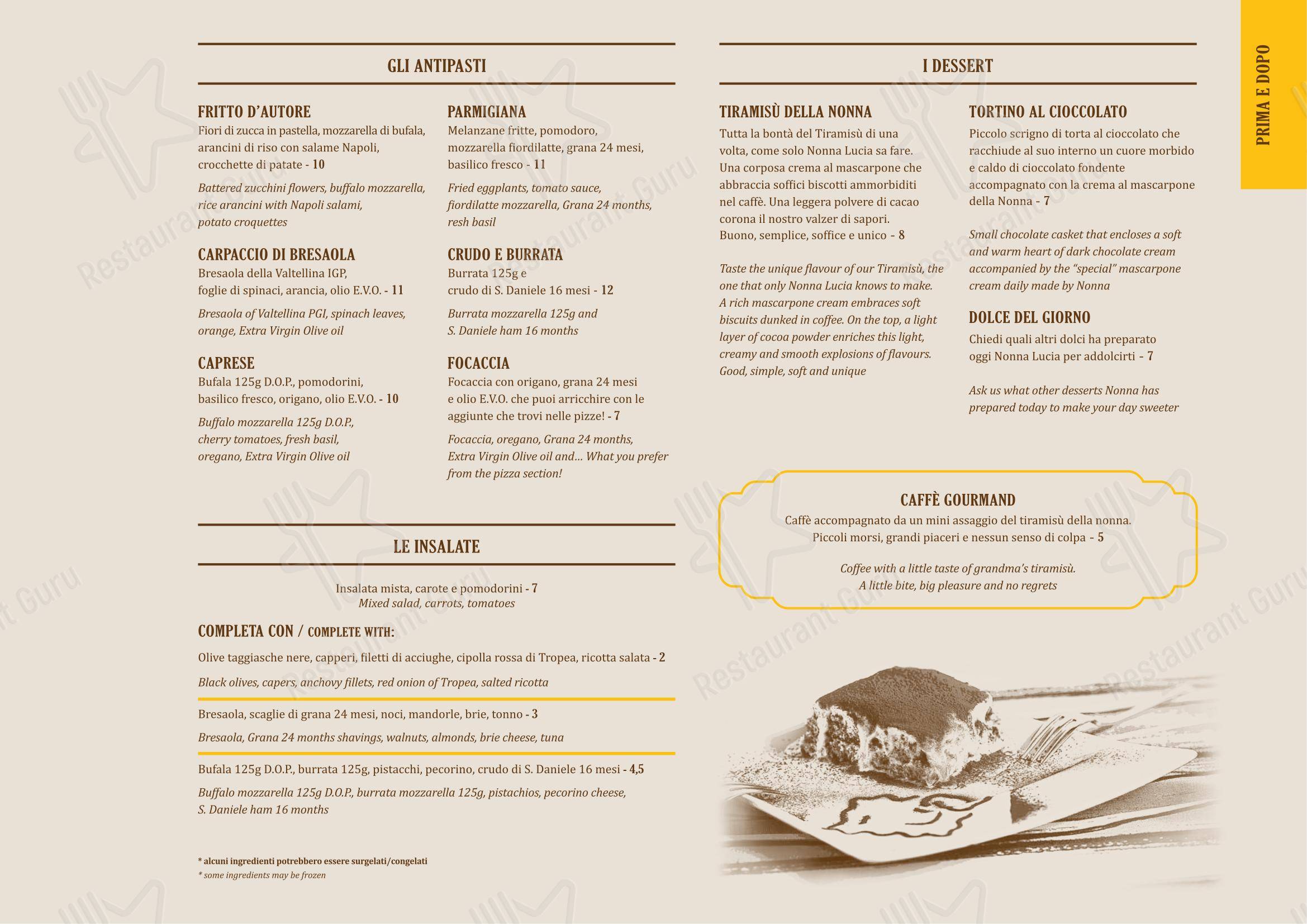 Menu di Pasta d’Autore - Menu