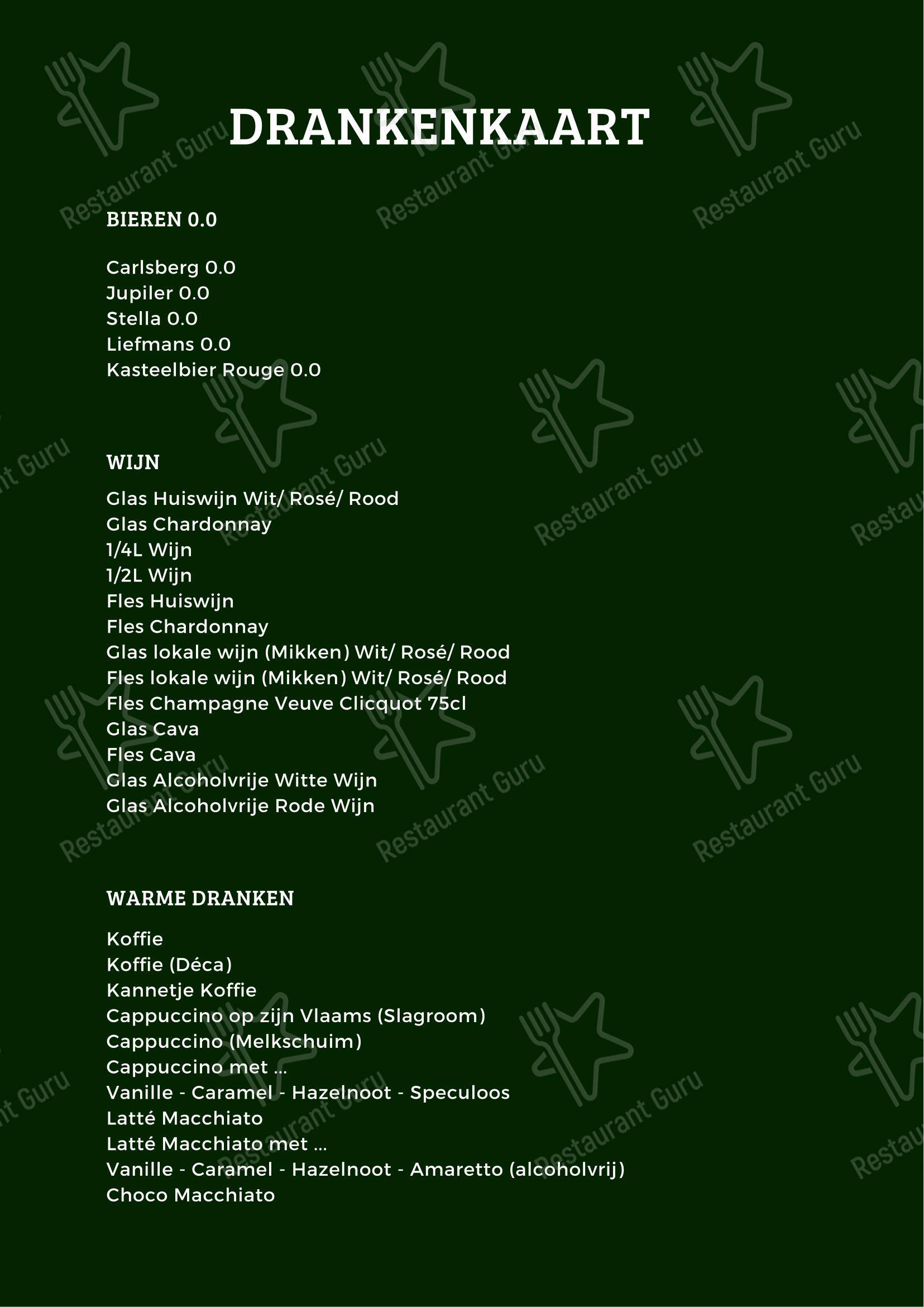 Menu pour Petrouska dans Roulers