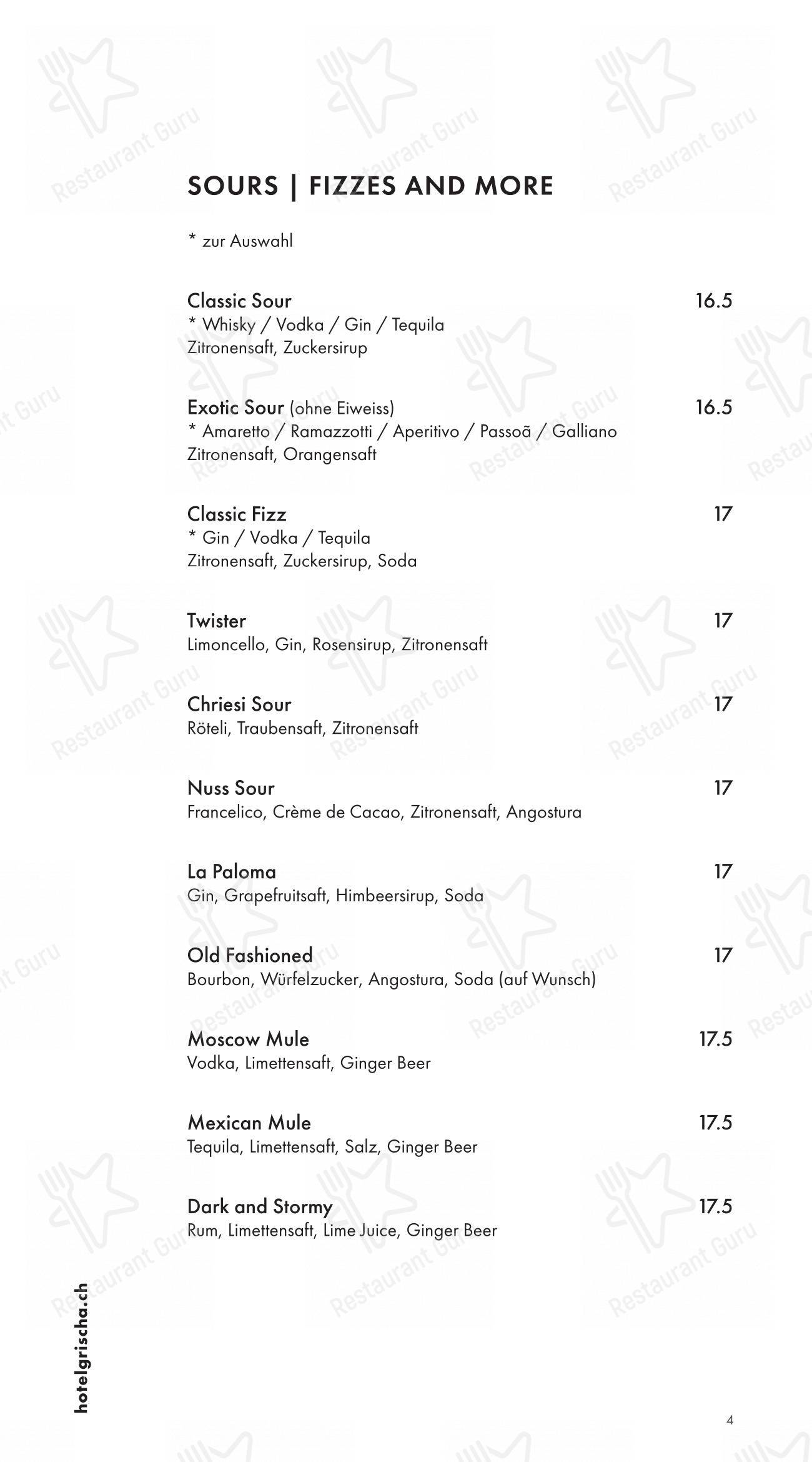 Menu per Pulsa Fonduestube in Davos