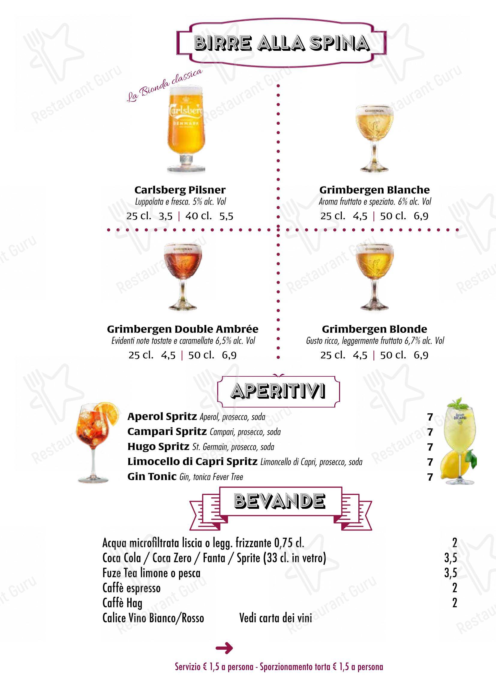 Menu per Rigatoni Roma in Roma