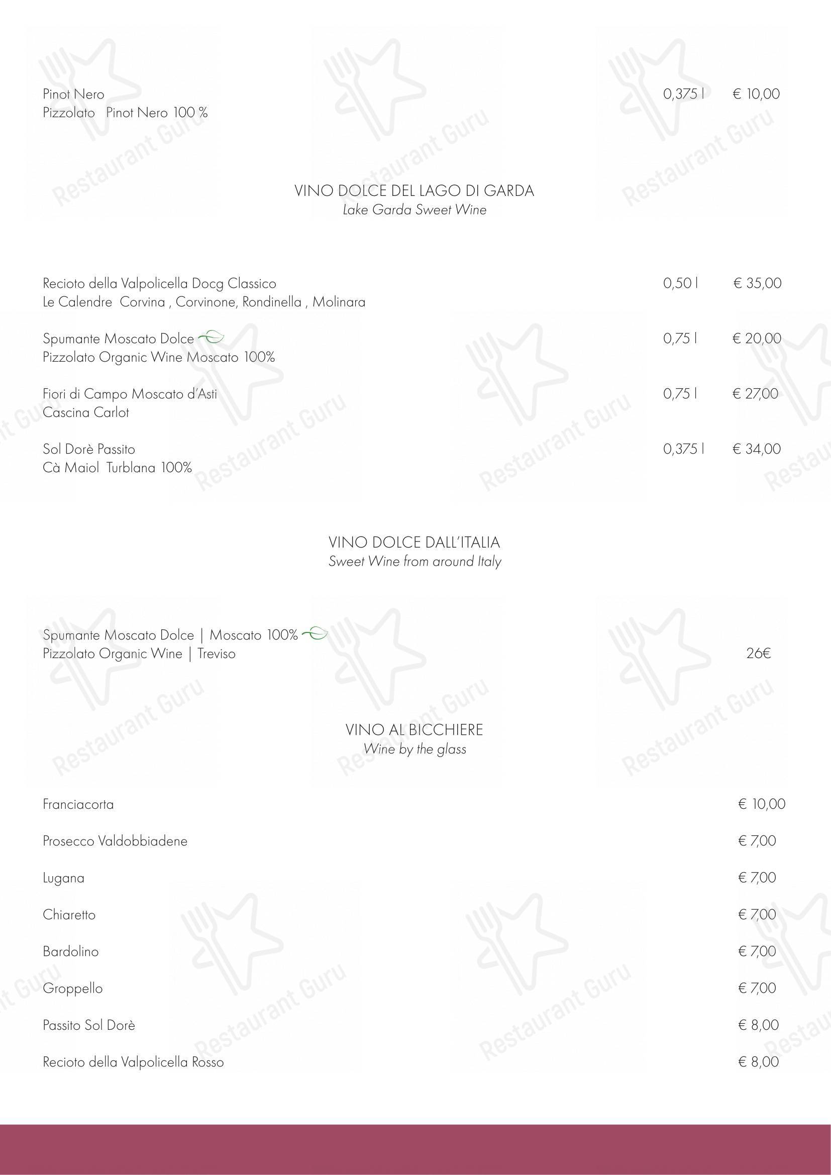 Основное меню per Ristorante I Poeti in Sirmione